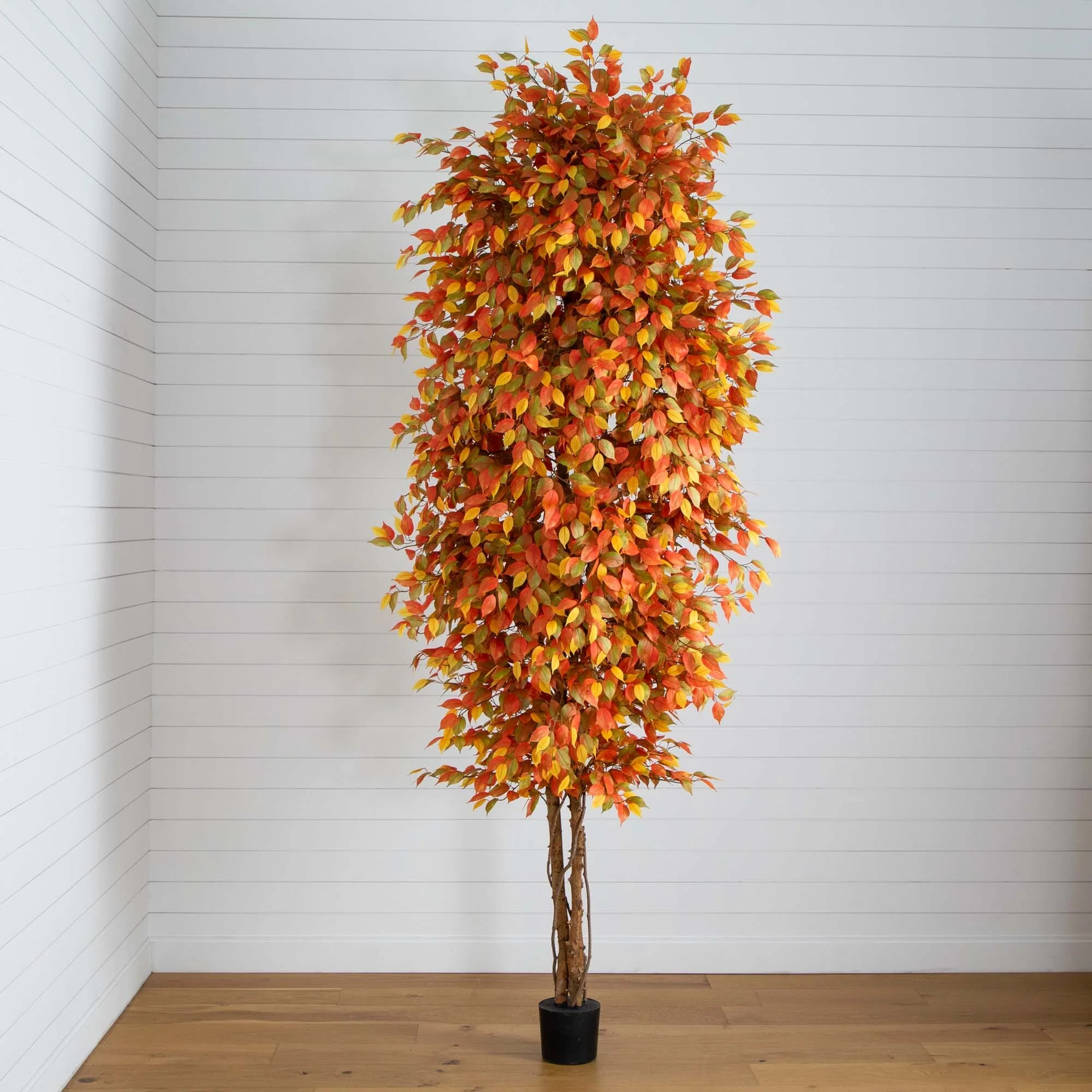10’ Autumn Ficus Artificial Fall Tree