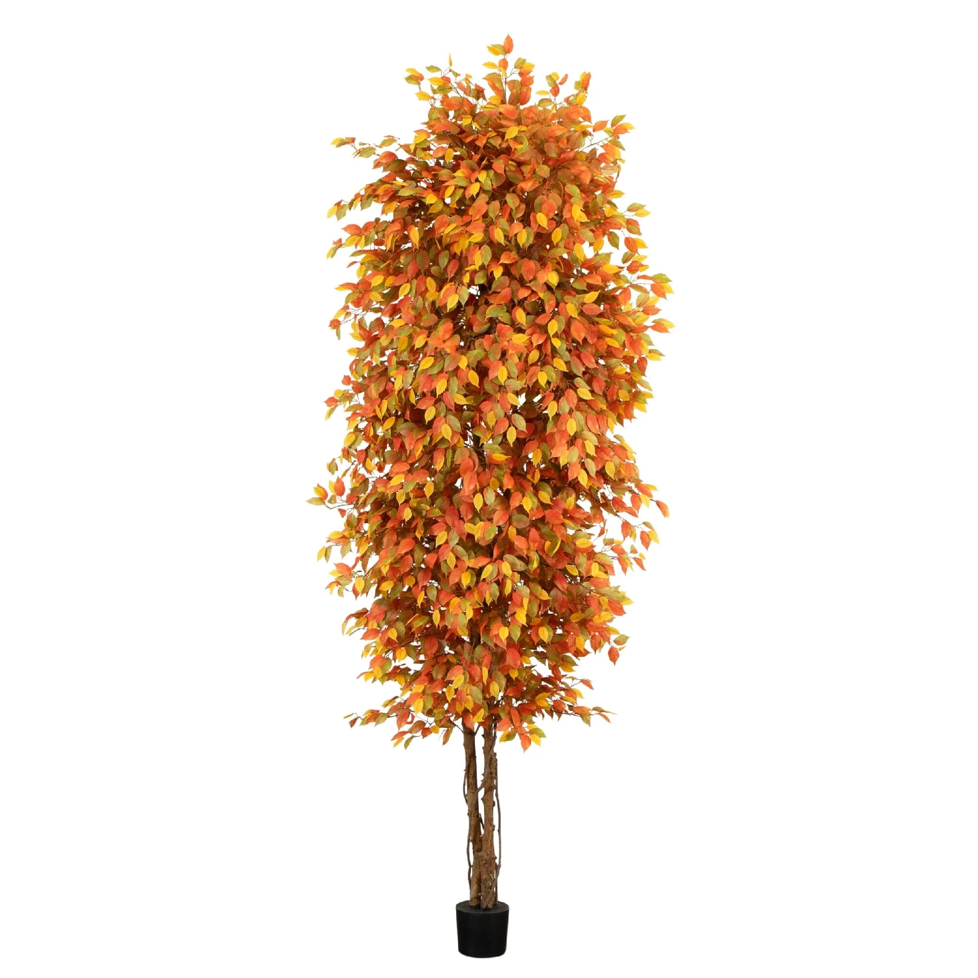 10’ Autumn Ficus Artificial Fall Tree - Image 6