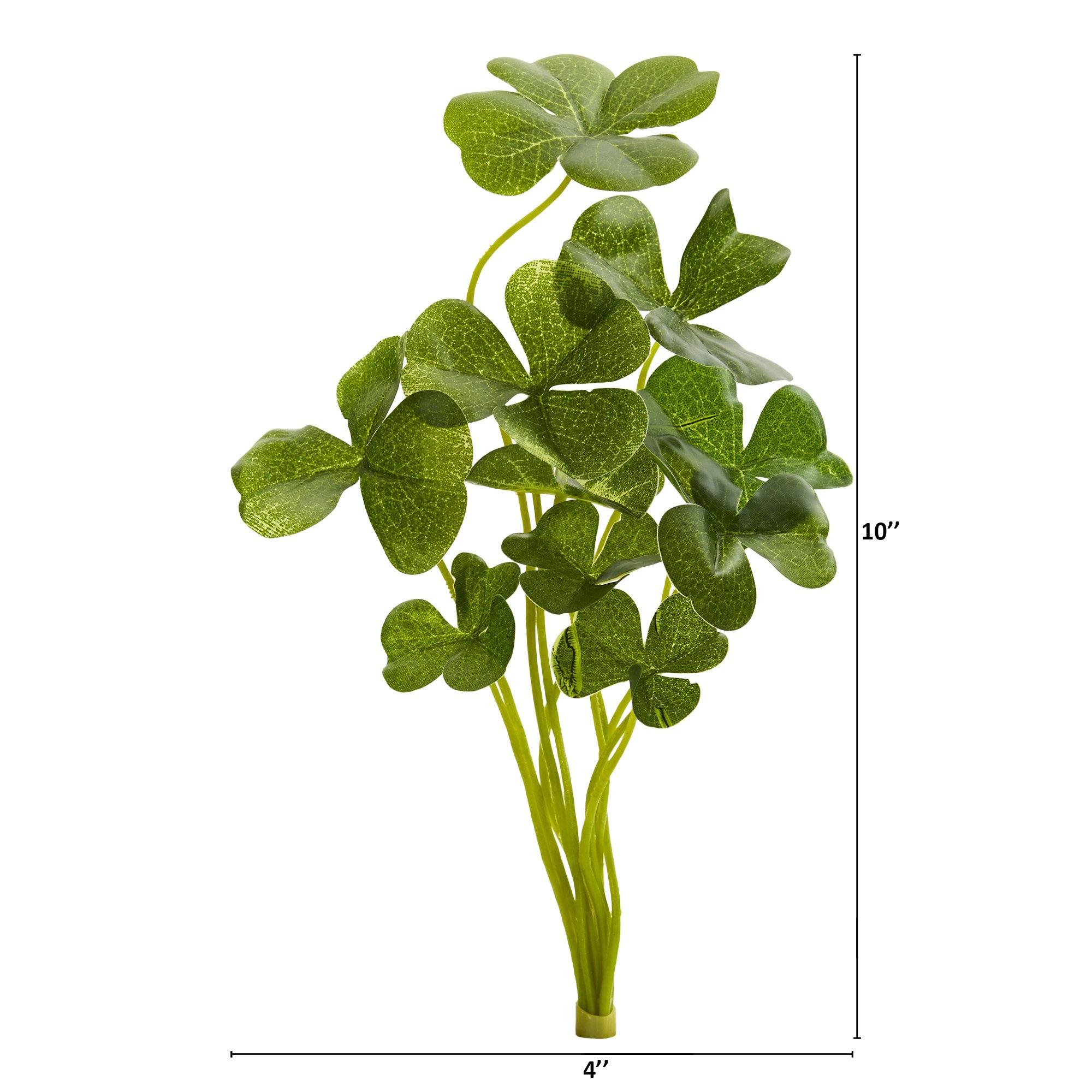 10” Clover Artificial Plant (Set of 24) - Image 2
