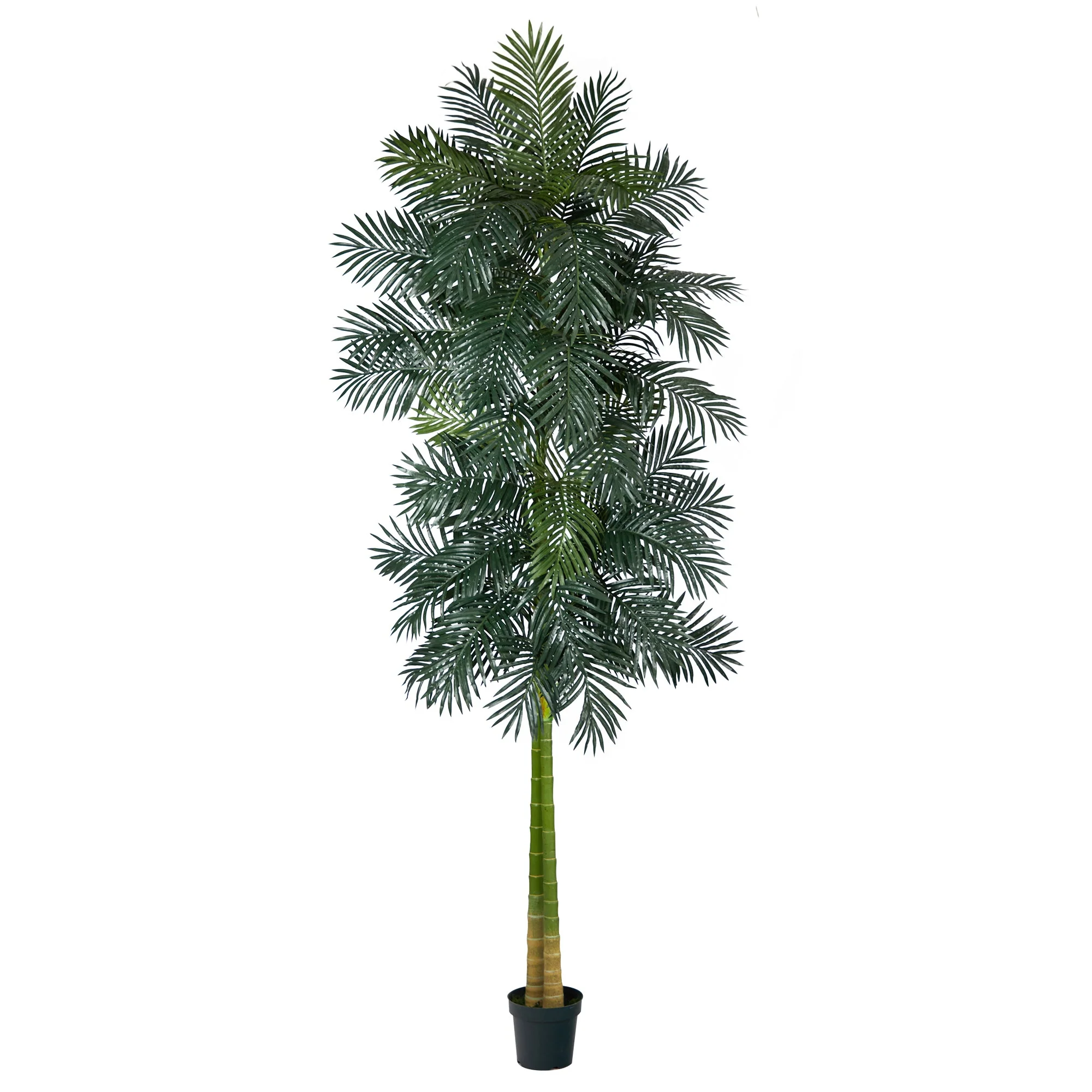10’ Double Stalk Golden Cane Artificial Palm Tree
