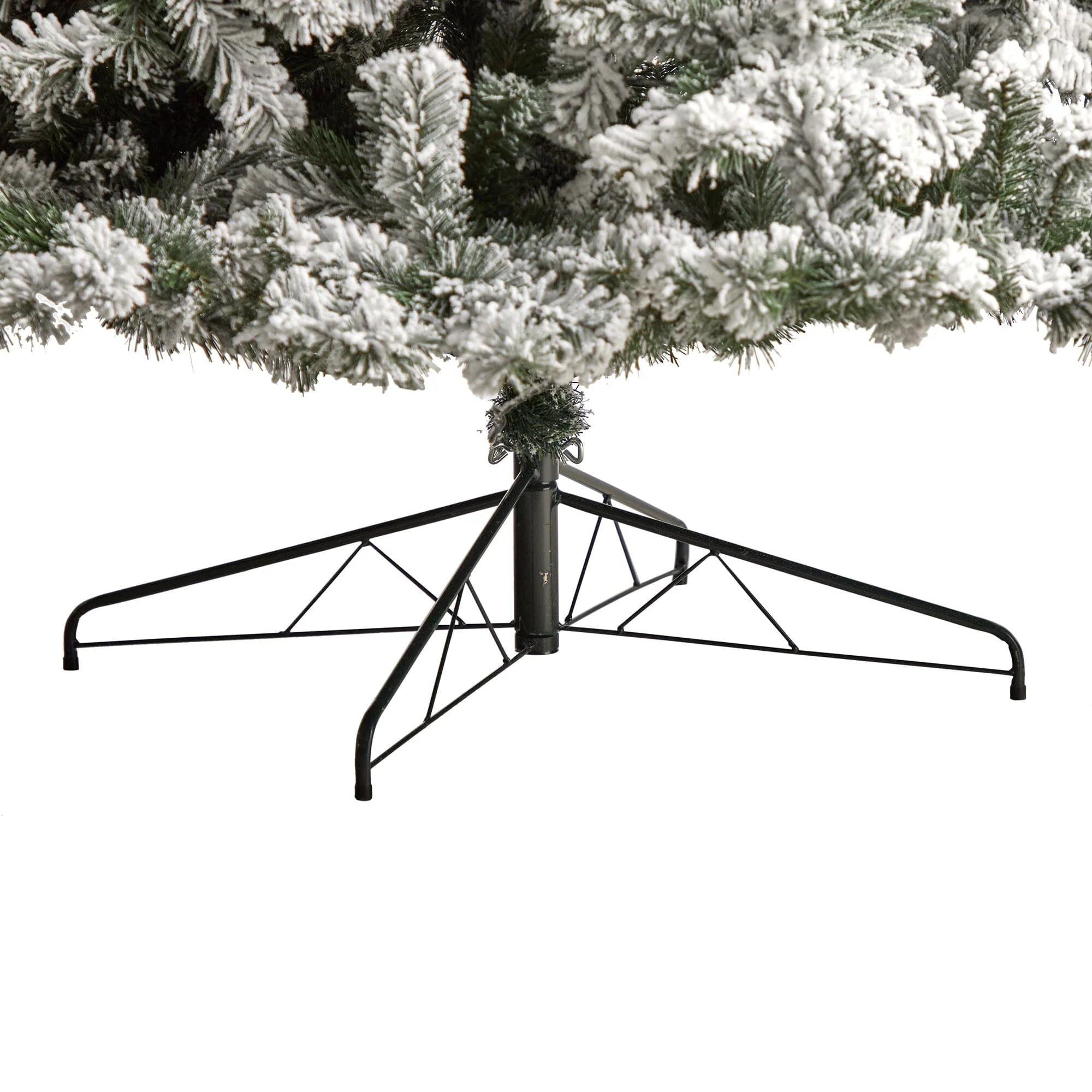 10' Flocked West Virginia Fir Artificial Christmas Tree with 1680 Bendable Branches - Image 6