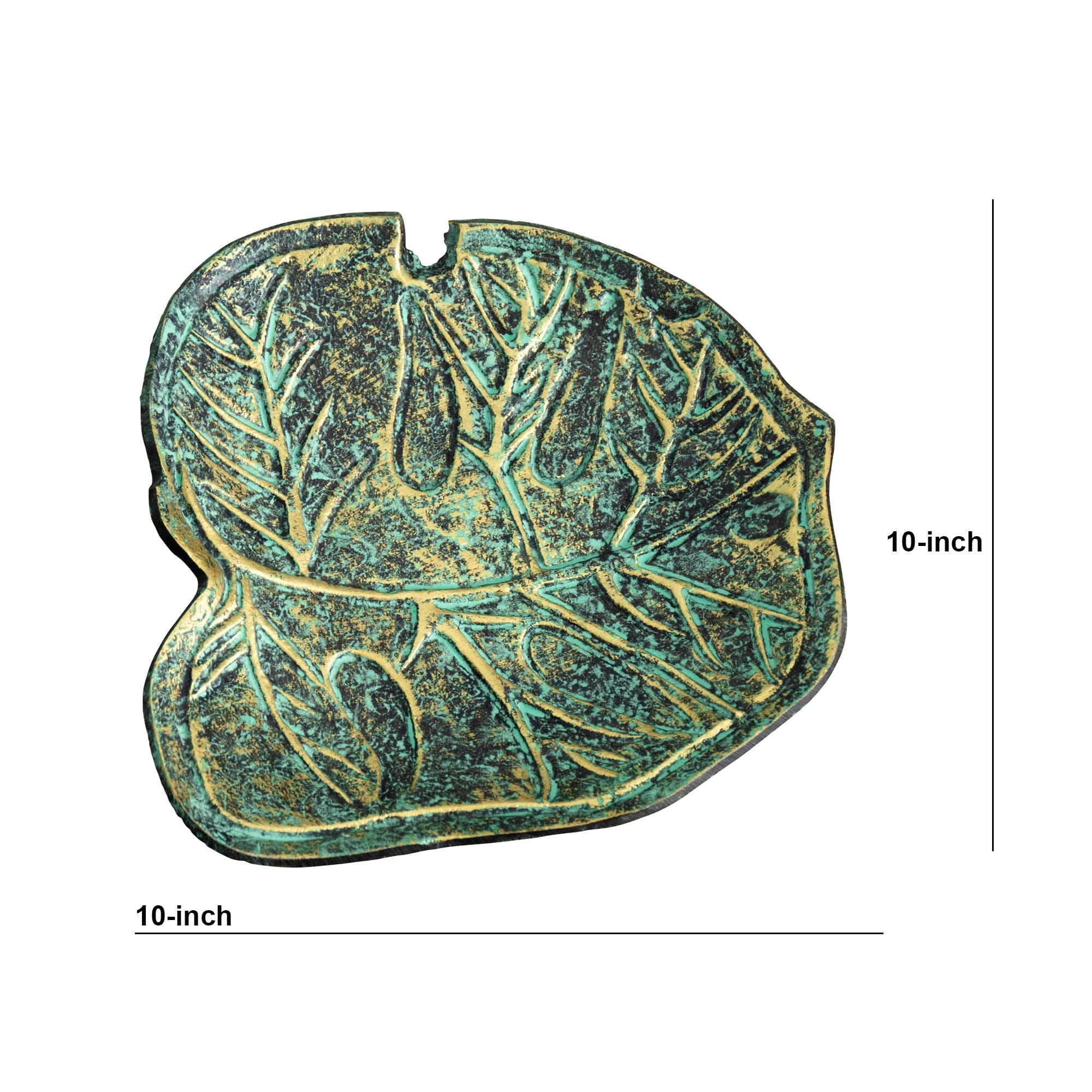 10” Leaf Shaped Decorative Accent - Image 5