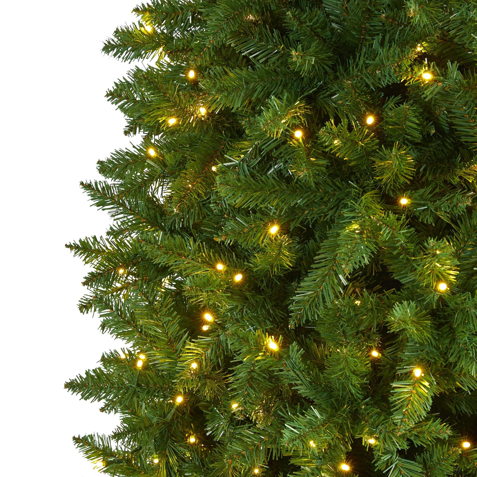 10’ Slim Green Mountain Pine Artificial Christmas Tree with 800 Clear LED Lights - Image 3