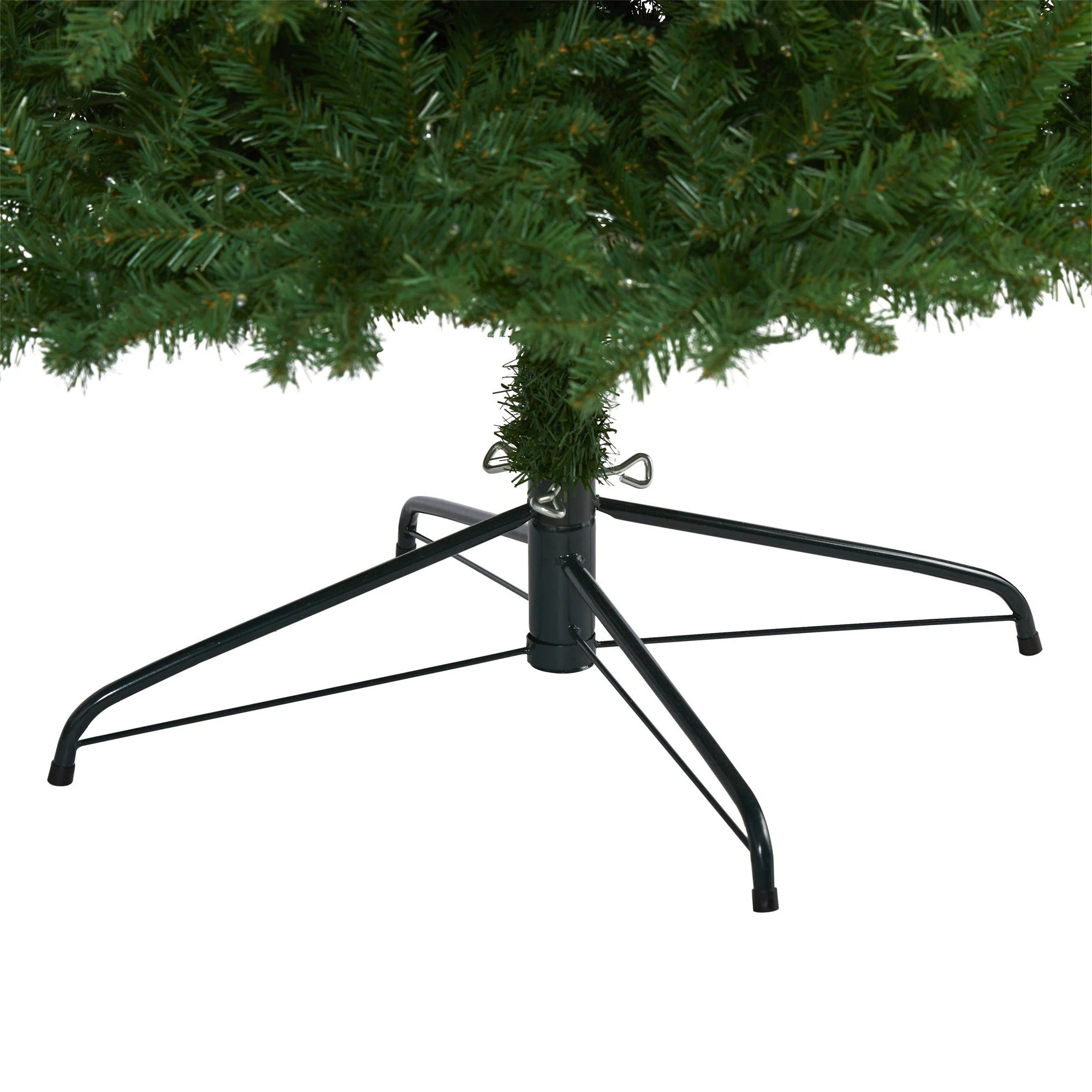 10’ Slim Green Mountain Pine Artificial Christmas Tree with 800 Clear LED Lights - Image 4