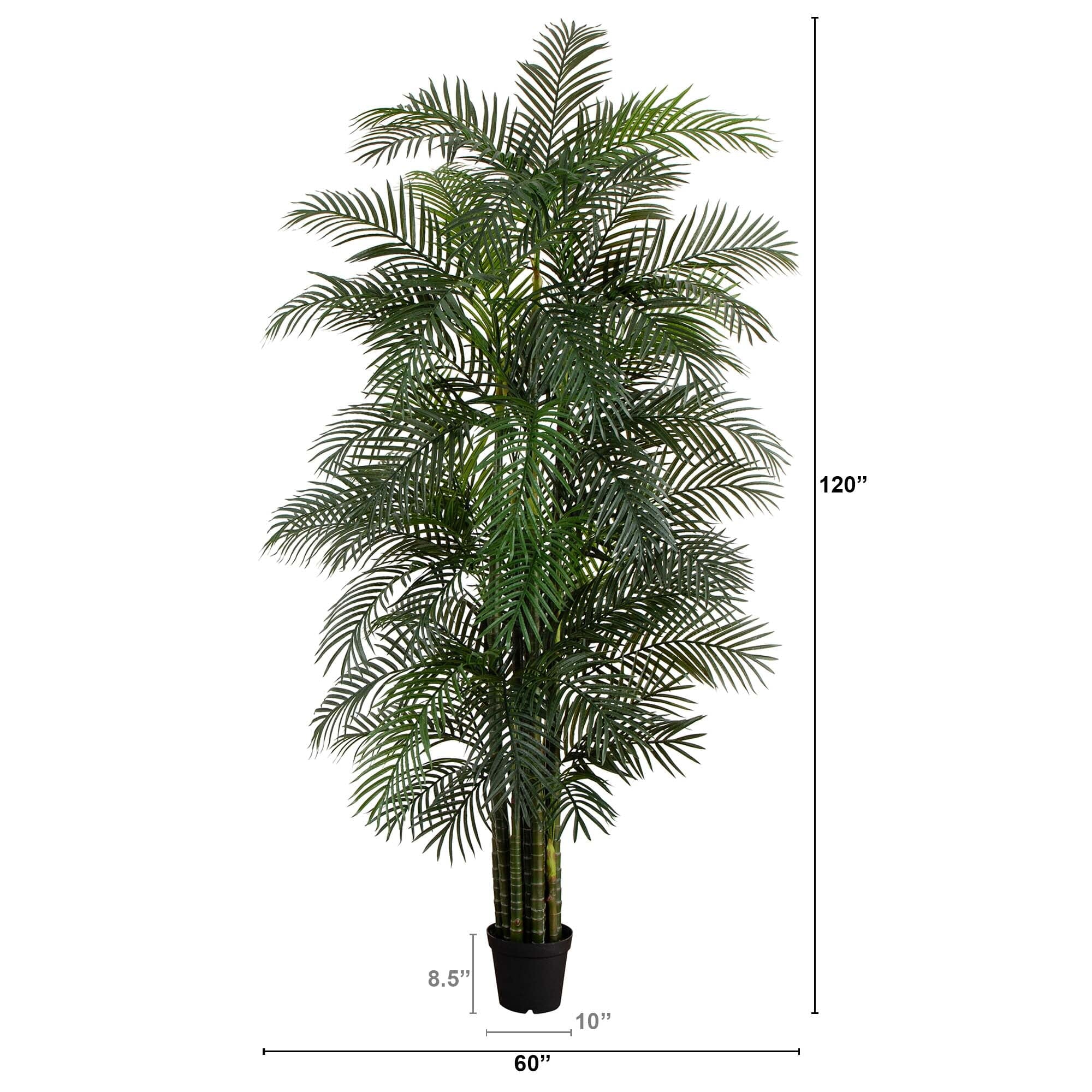 10' UV Resistant Artificial Areca Palm Tree (Indoor/Outdoor) - Image 5