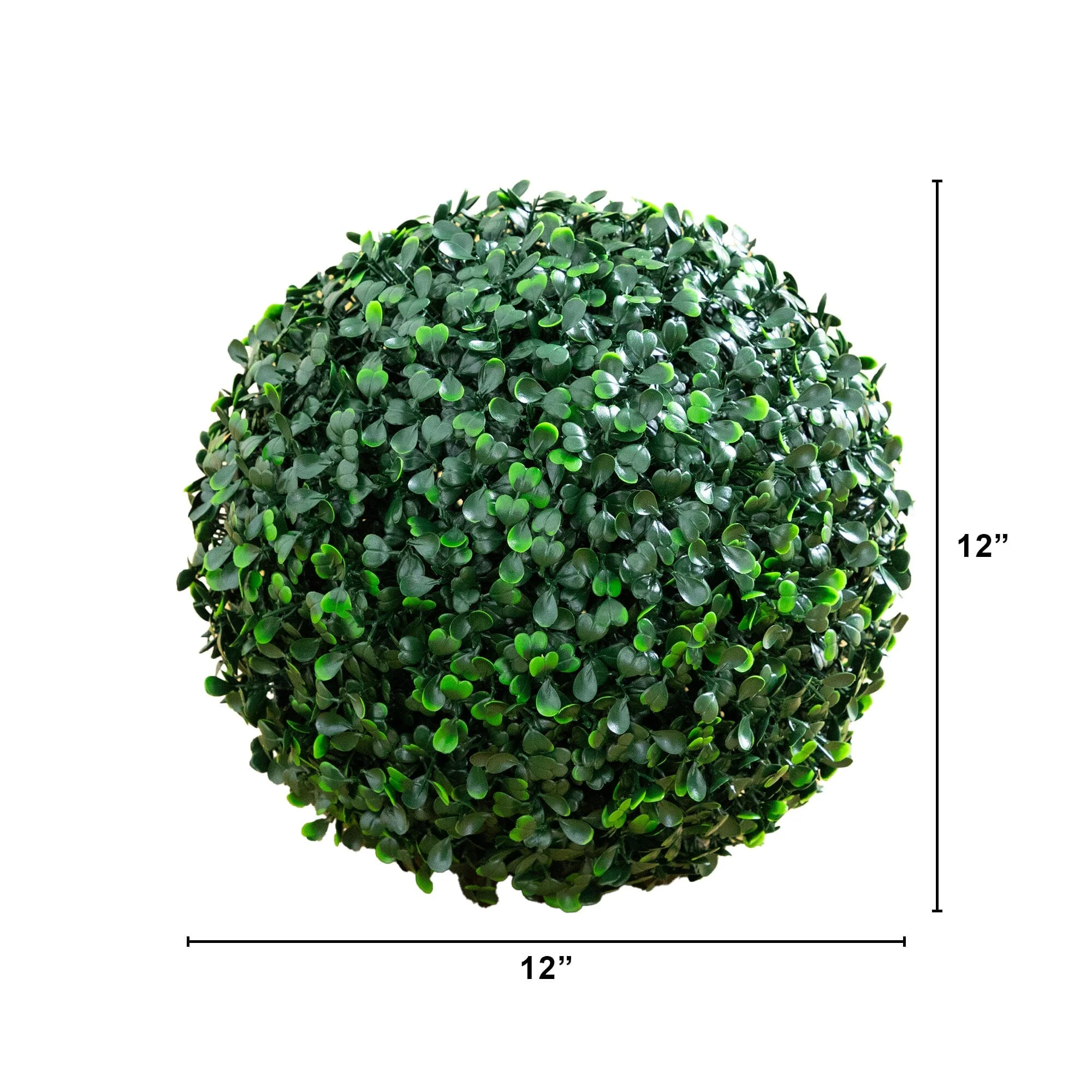 12" UV Resistant Artificial Boxwood Ball (Indoor/Outdoor) - Set of 2 - Image 6