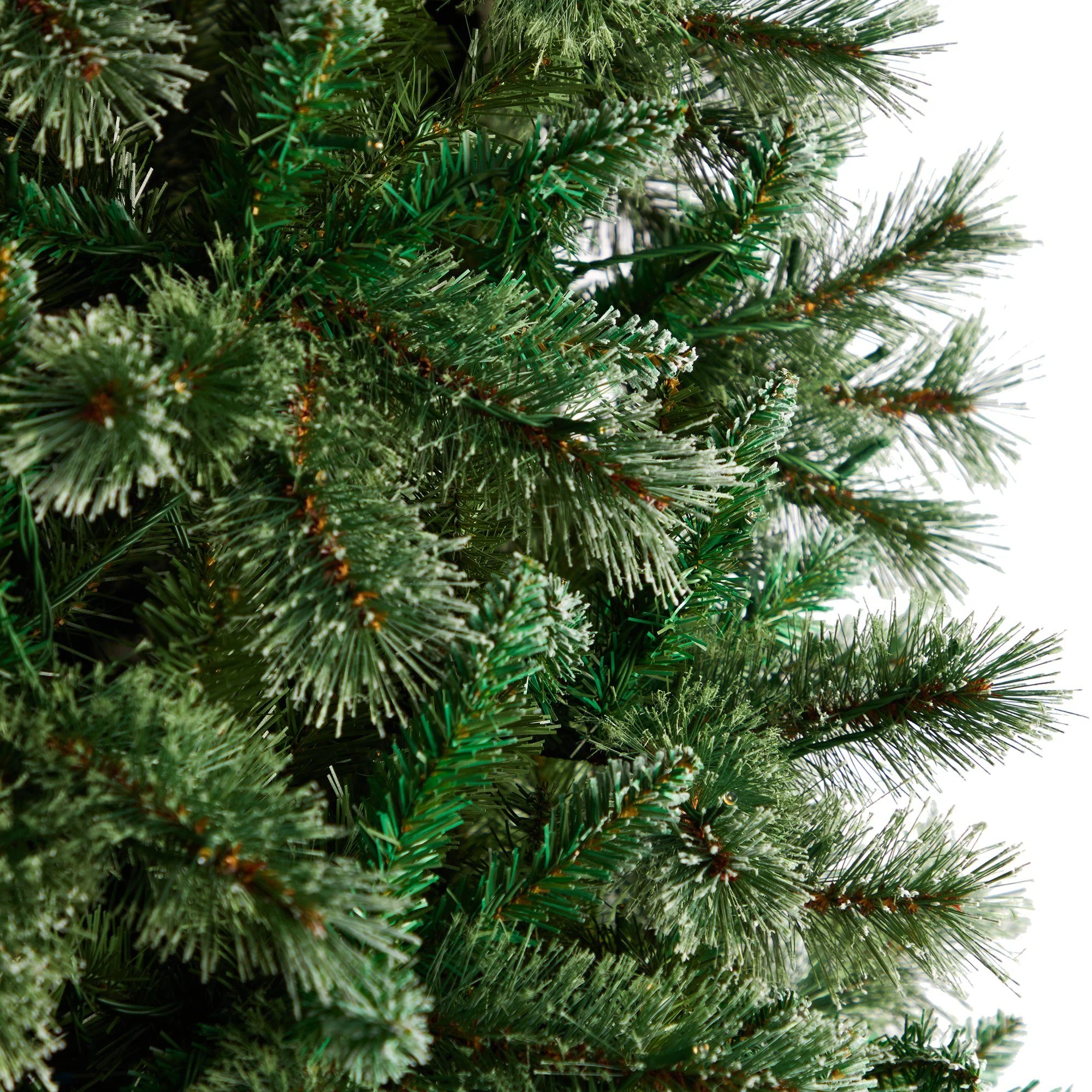 10’ Wisconsin Slim Snow Tip Pine Artificial Christmas Tree with 1050 Clear LED Lights - Image 5