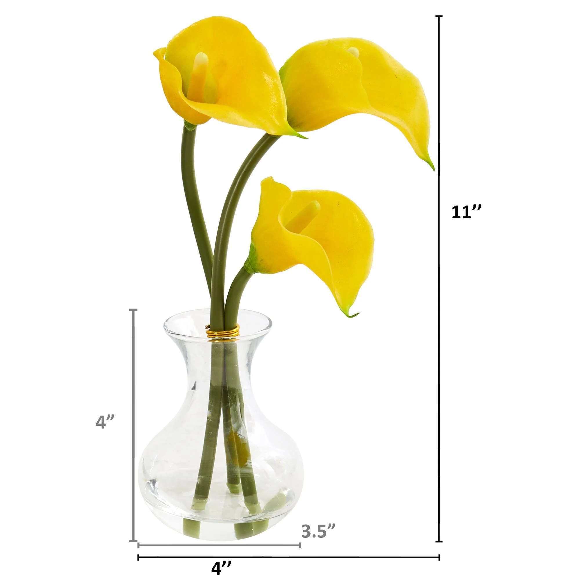 Calla Lily Artificial Arrangement in Vase (Set of 2) - Image 11