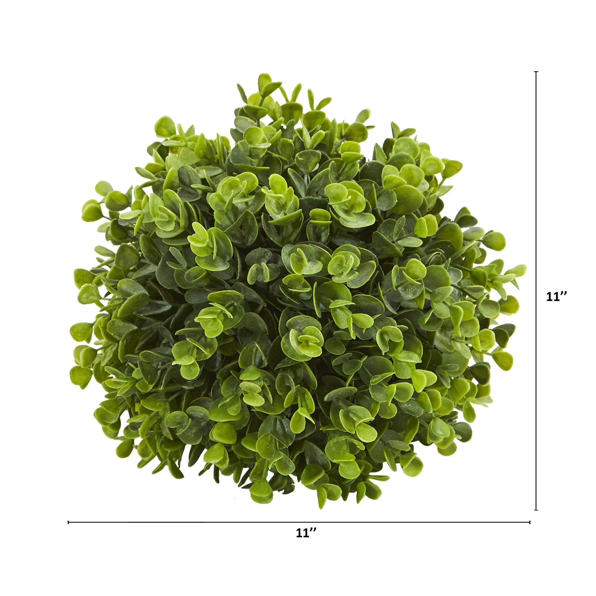 11” Eucalyptus Decorative Artificial Ball (Set of 4) - Image 2
