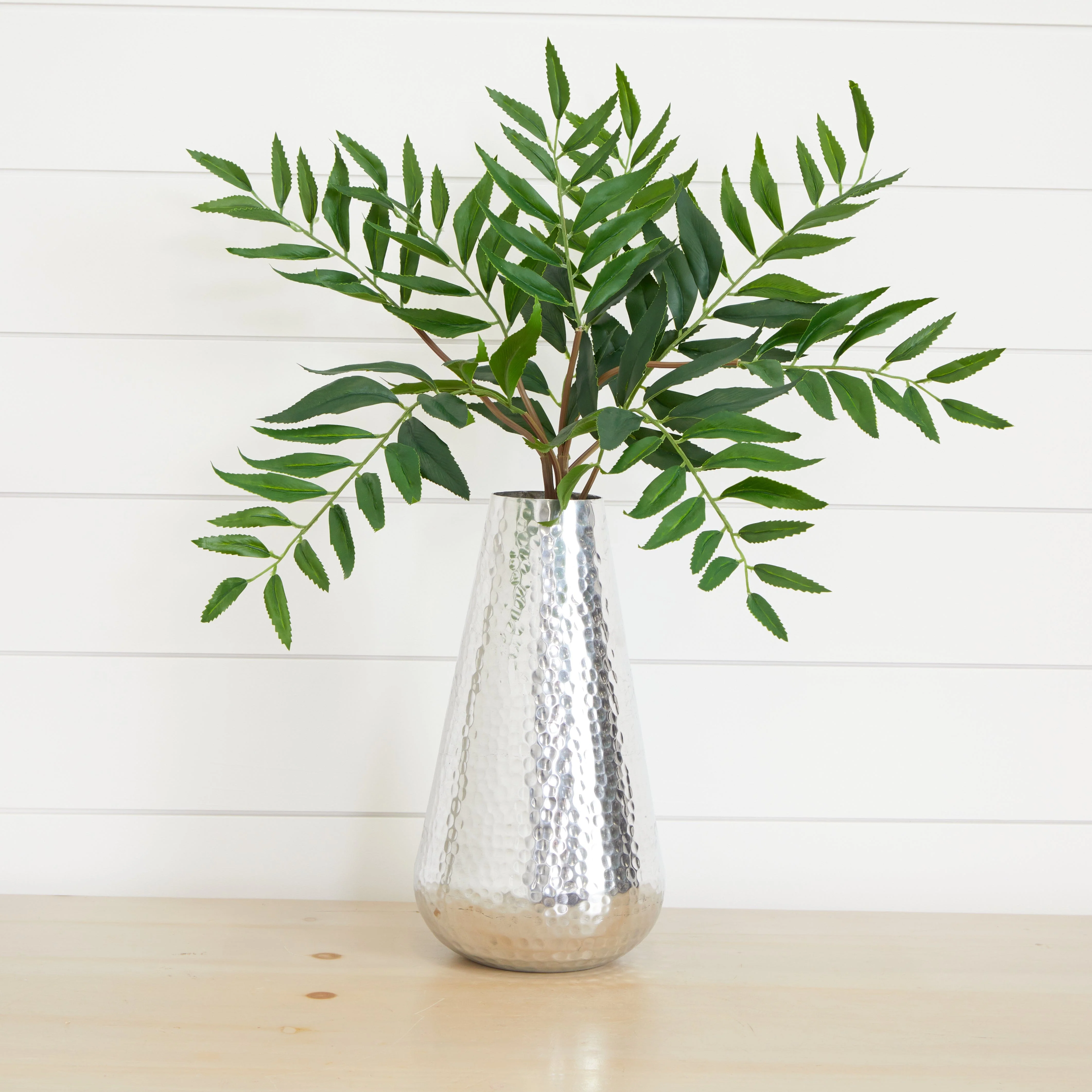 12” Aluminum Tear Drop Flower Vase - Image 2