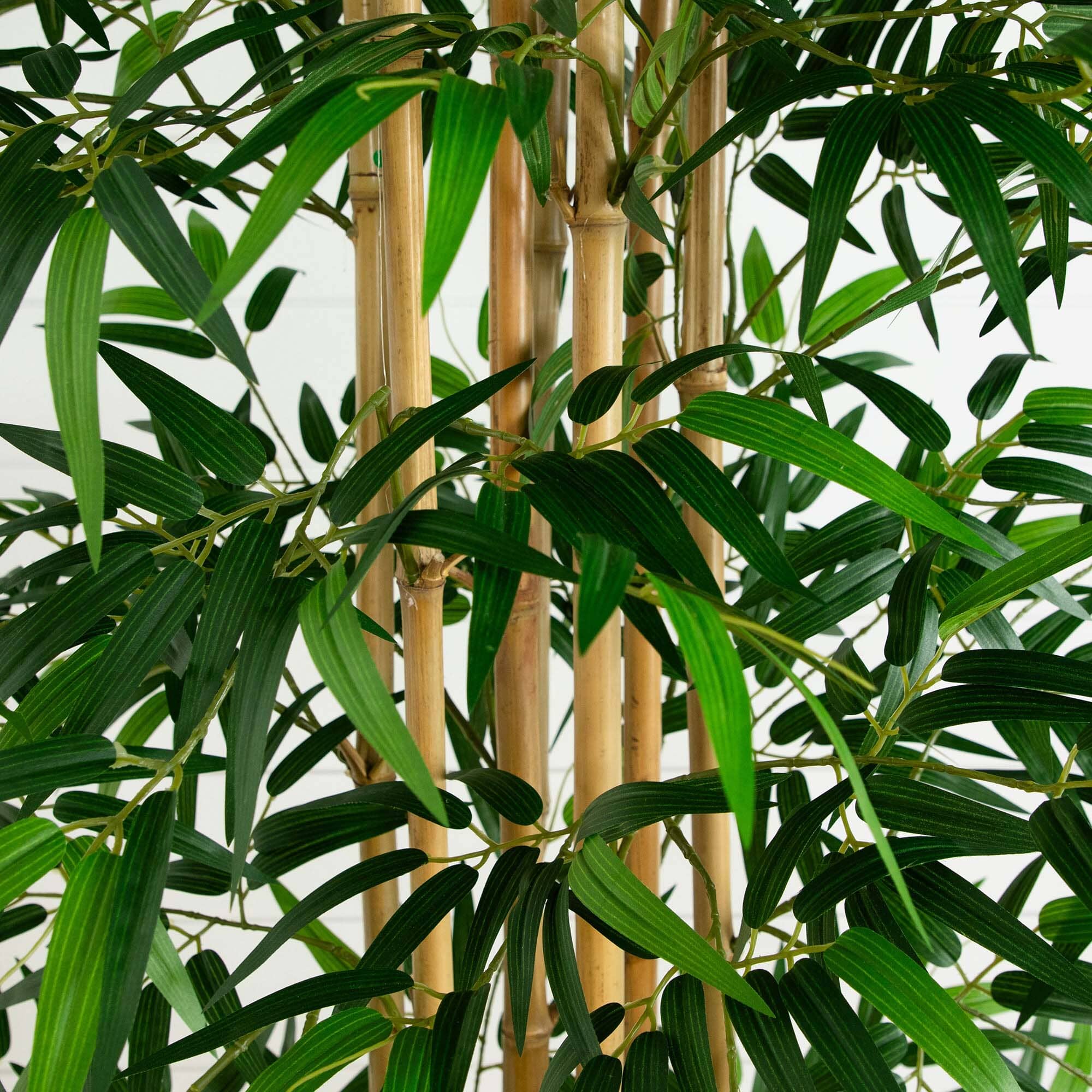 12’ Artificial Bamboo Tree with Real Bamboo Trunks - Image 2