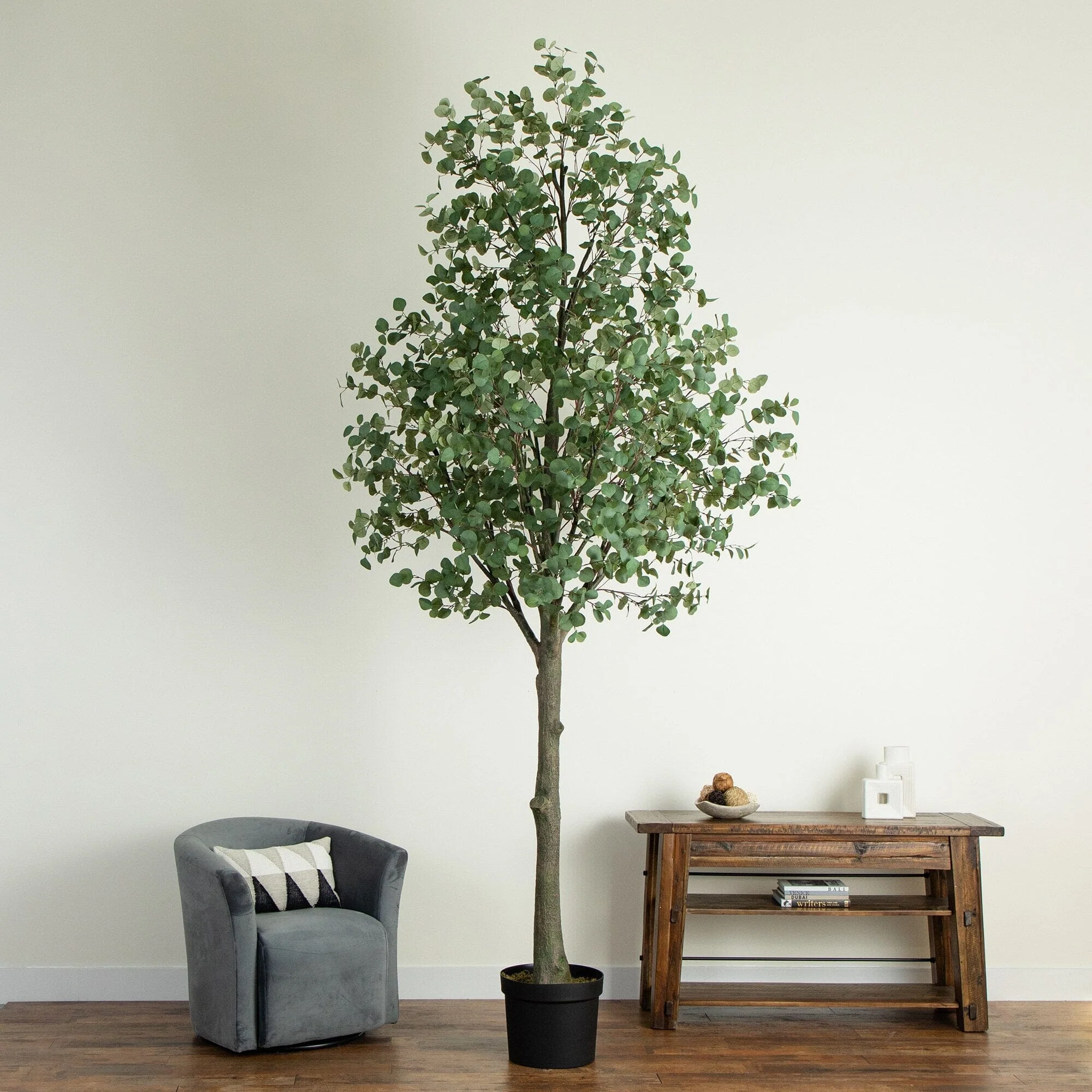 12’ Artificial Eucalyptus Tree - Image 3