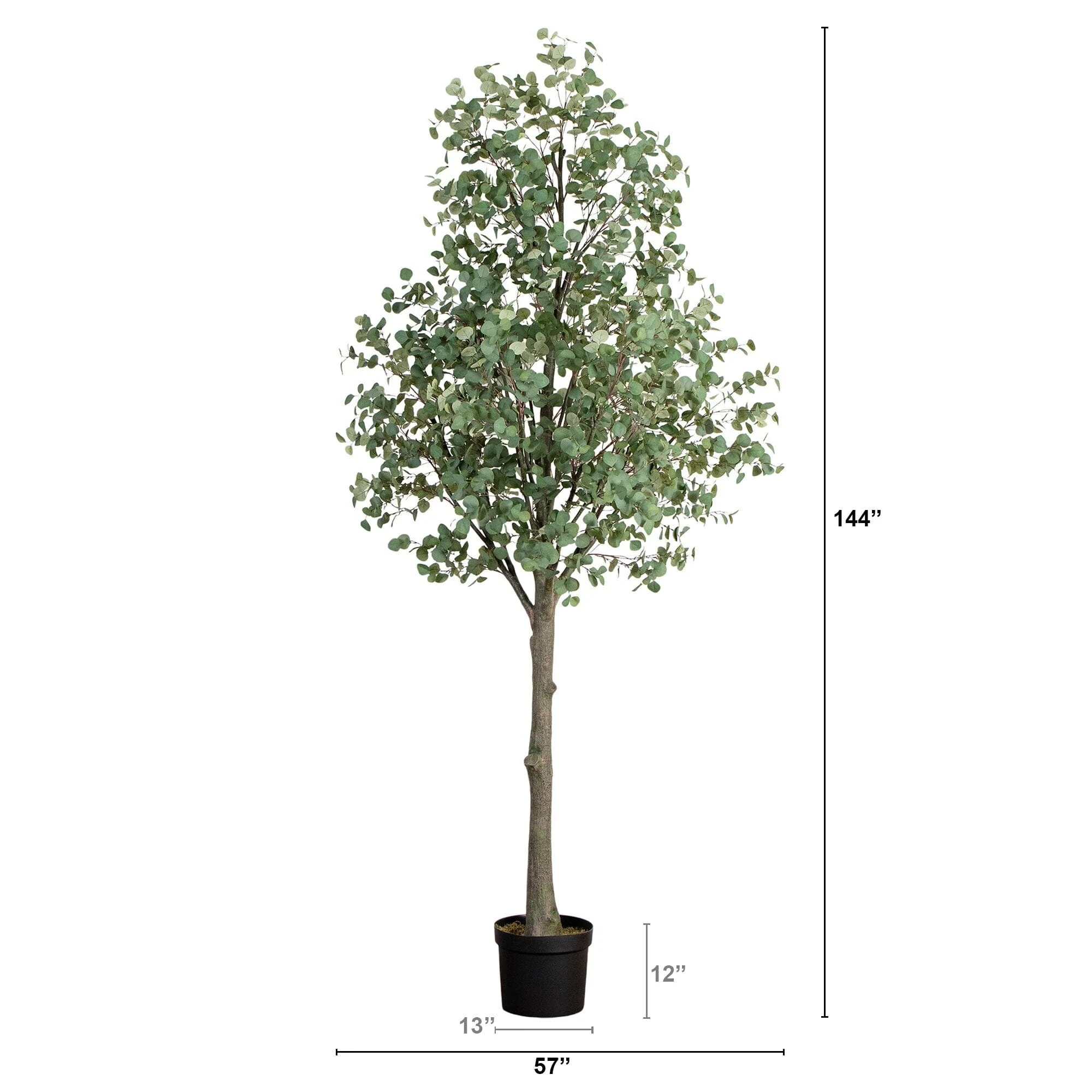 12’ Artificial Eucalyptus Tree - Image 7