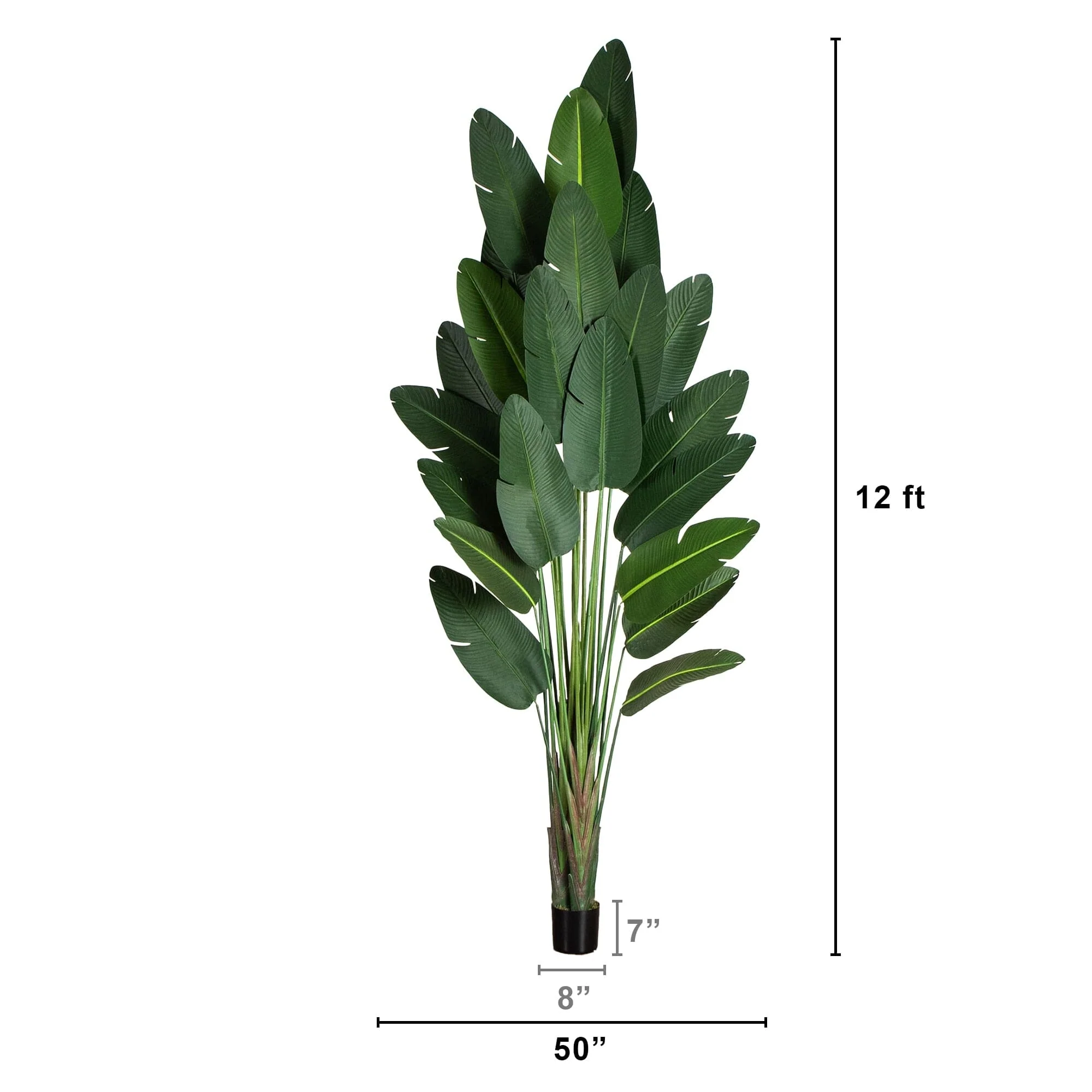 12' Artificial Travelers Palm Tree - Image 6