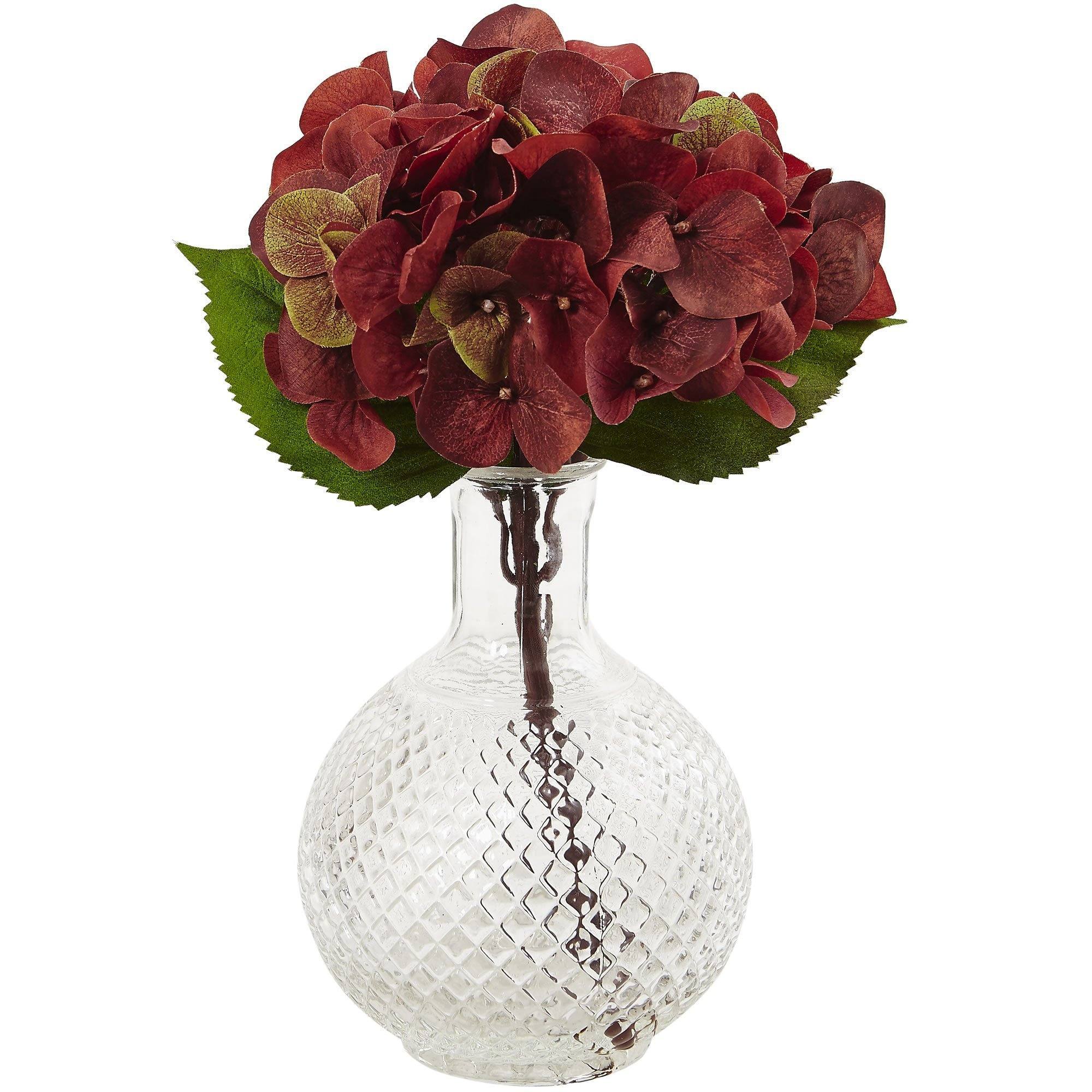 Autumn Hydrangea w/Vase (Set of 3) - Image 3