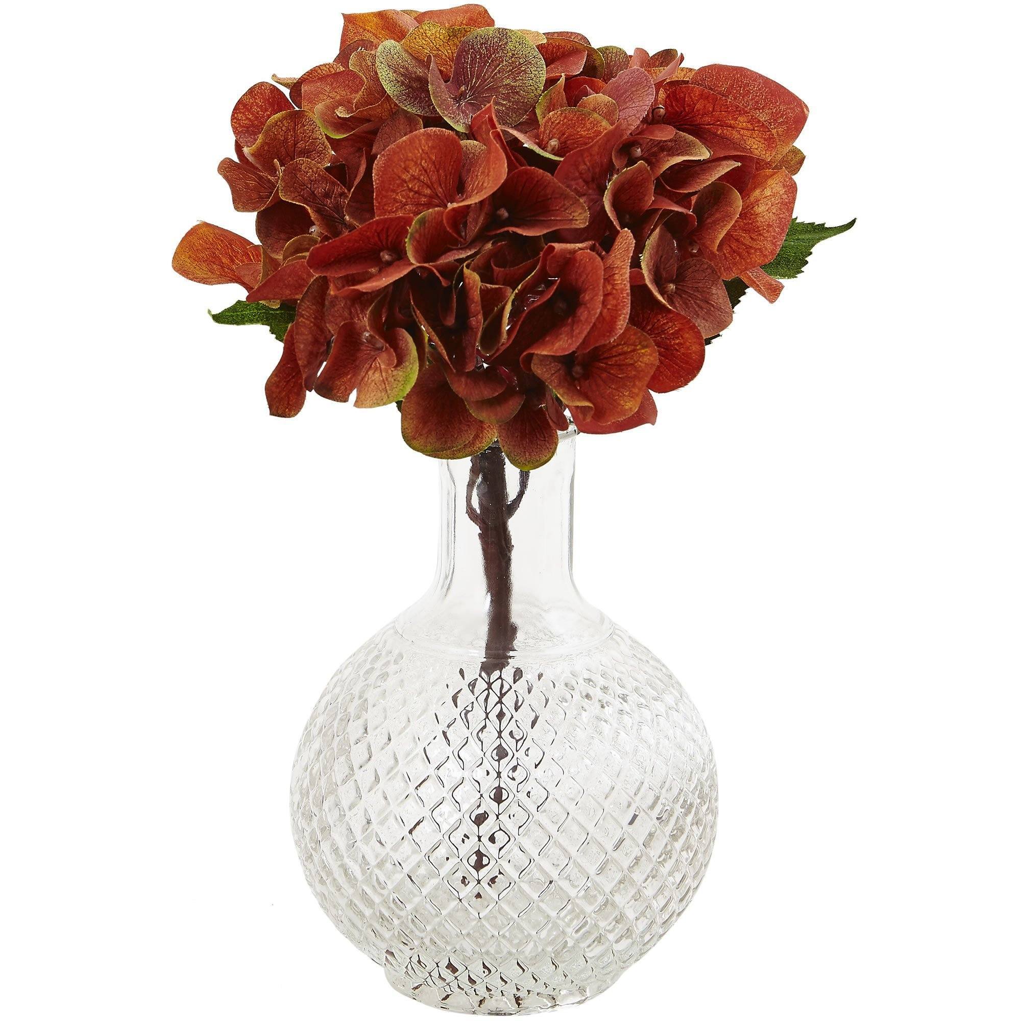 Autumn Hydrangea w/Vase (Set of 3) - Image 4