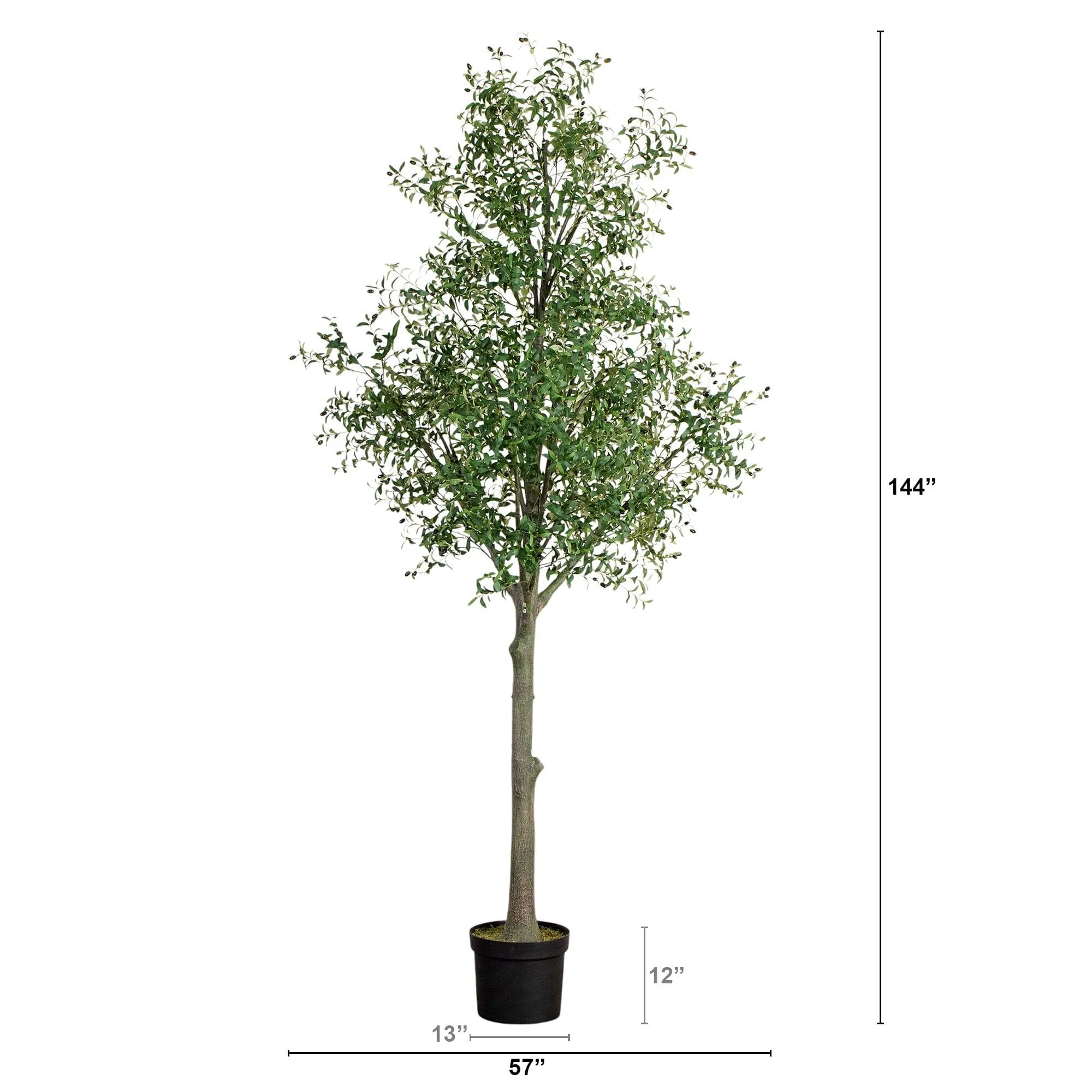 12’ Giant Artificial Olive Tree - Image 8