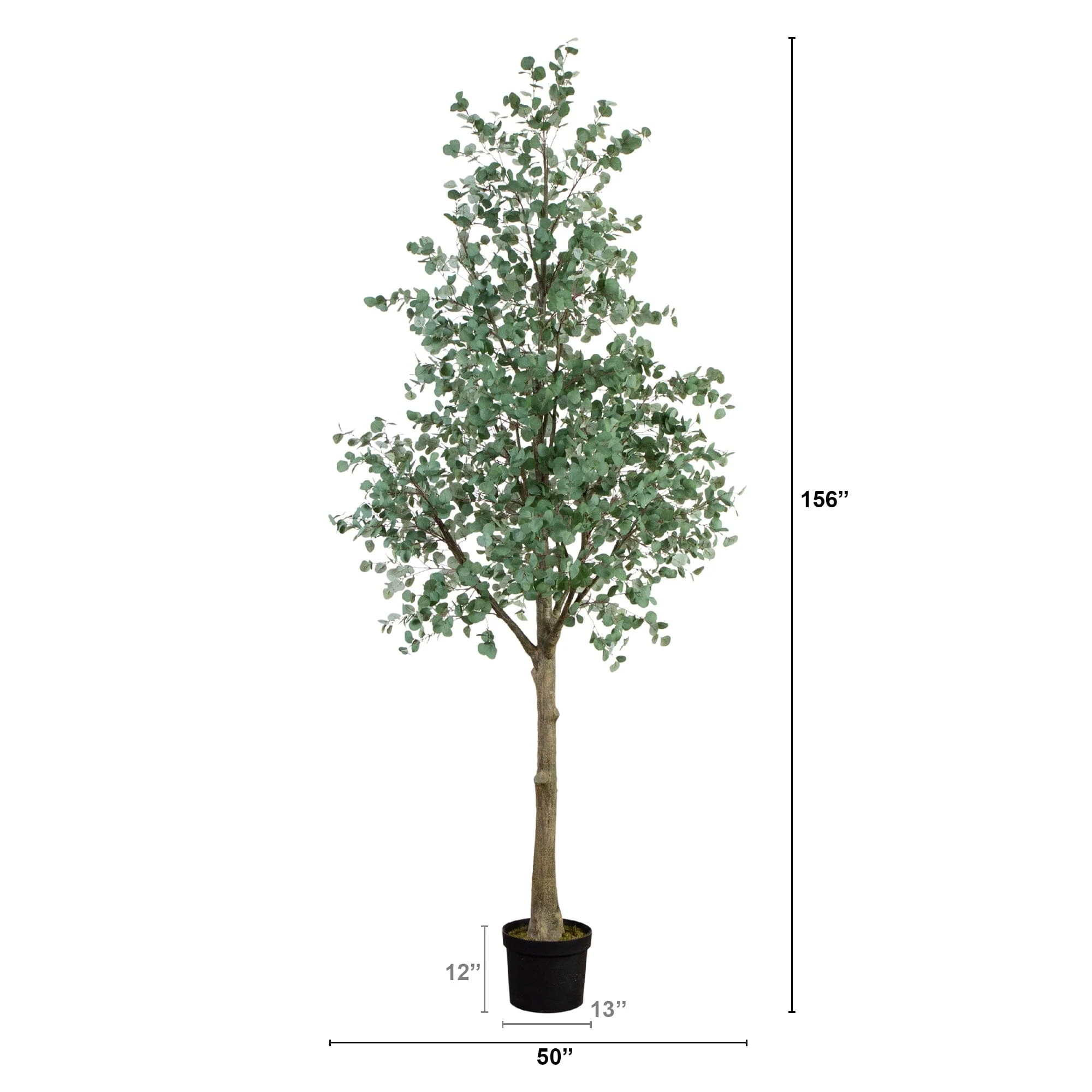 13’ Artificial Eucalyptus Tree - Image 6