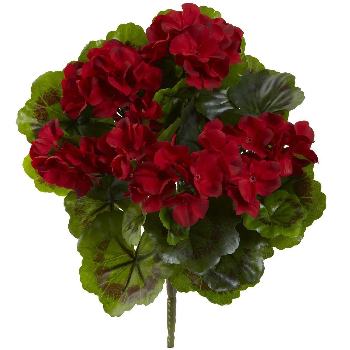 Geranium Artificial Bush UV Resistant (Indoor/Outdoor) (Set of 4) - Image 5