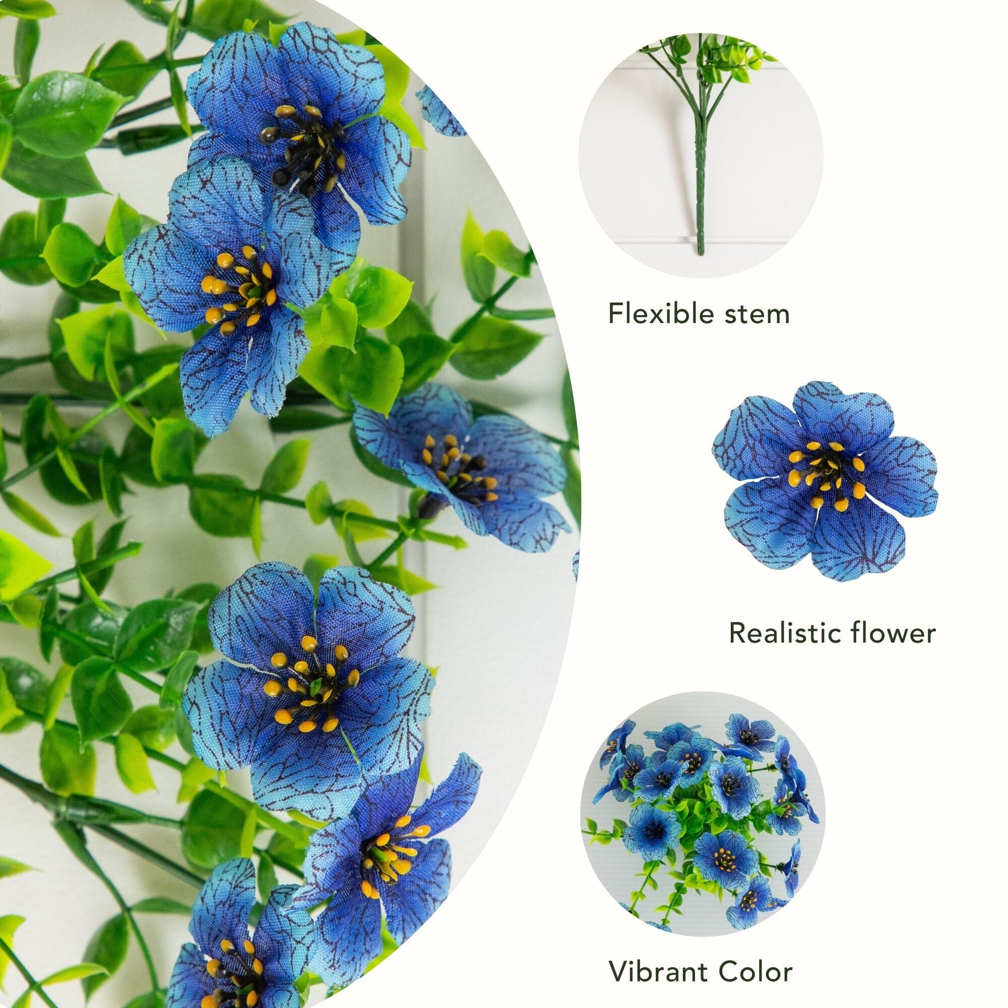 13” UV Resistant Artificial Daisy Bush (Indoor/Outdoor) - Set of 12 - Image 25