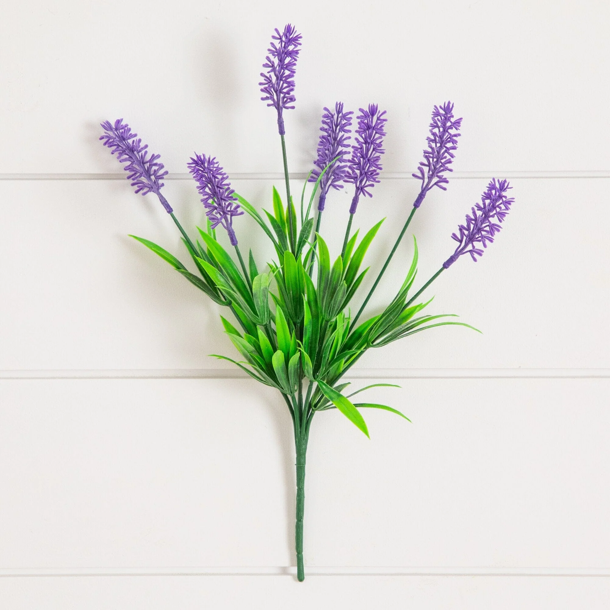 13" UV Resistant Artificial Flowering Lavender Bush (Indoor/Outdoor) - Set of 12 - Image 2