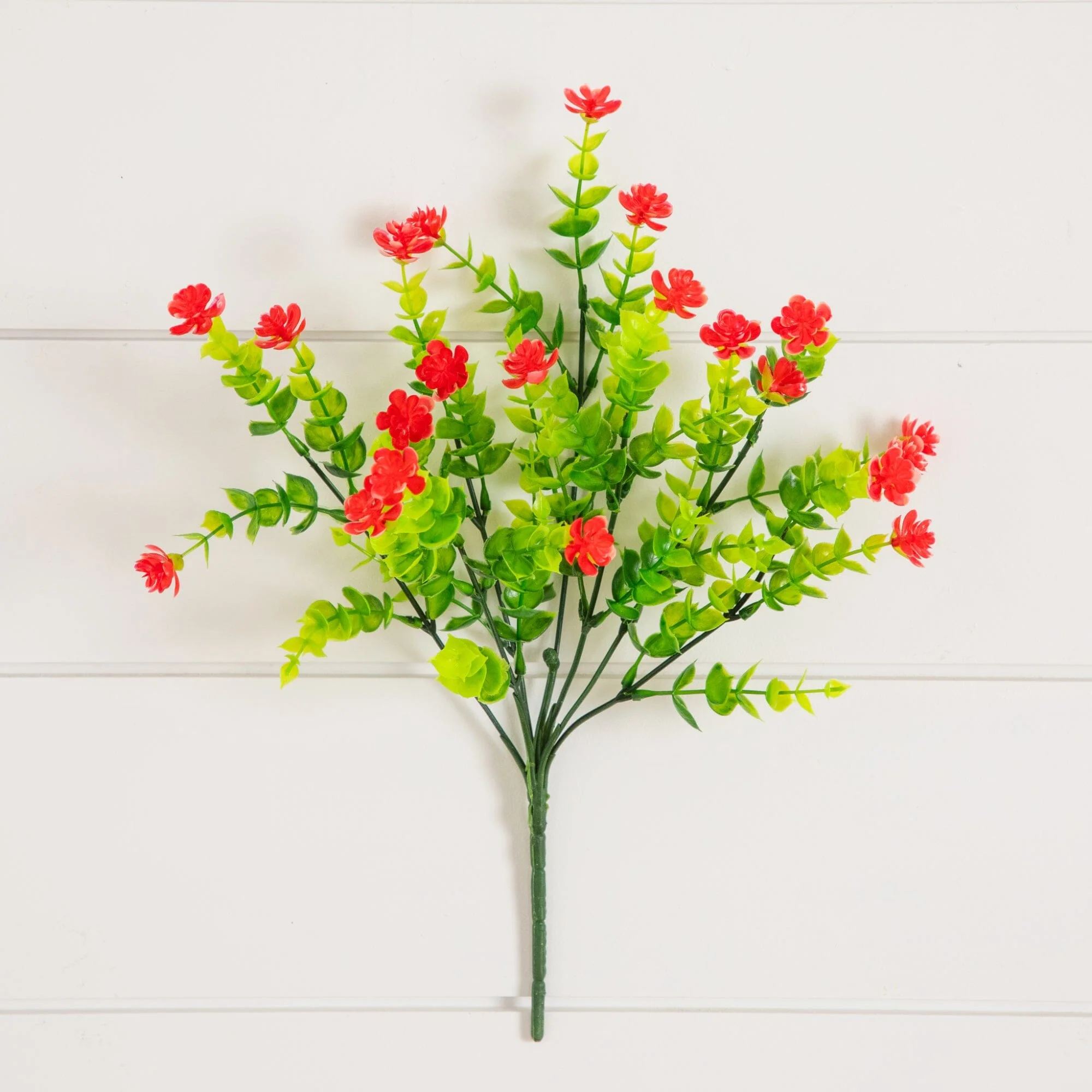 13" UV Resistant Artificial Flowering Mini Rose Bush (Indoor/Outdoor) - Set of 12 - Image 28