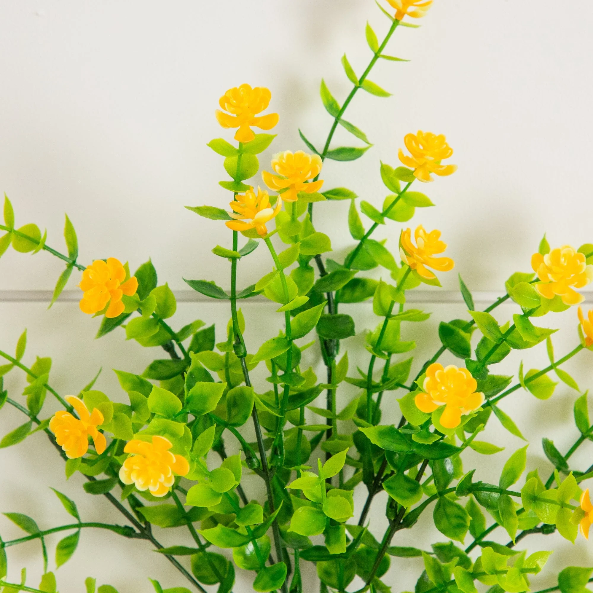 13" UV Resistant Artificial Flowering Mini Rose Bush (Indoor/Outdoor) - Set of 12 - Image 38