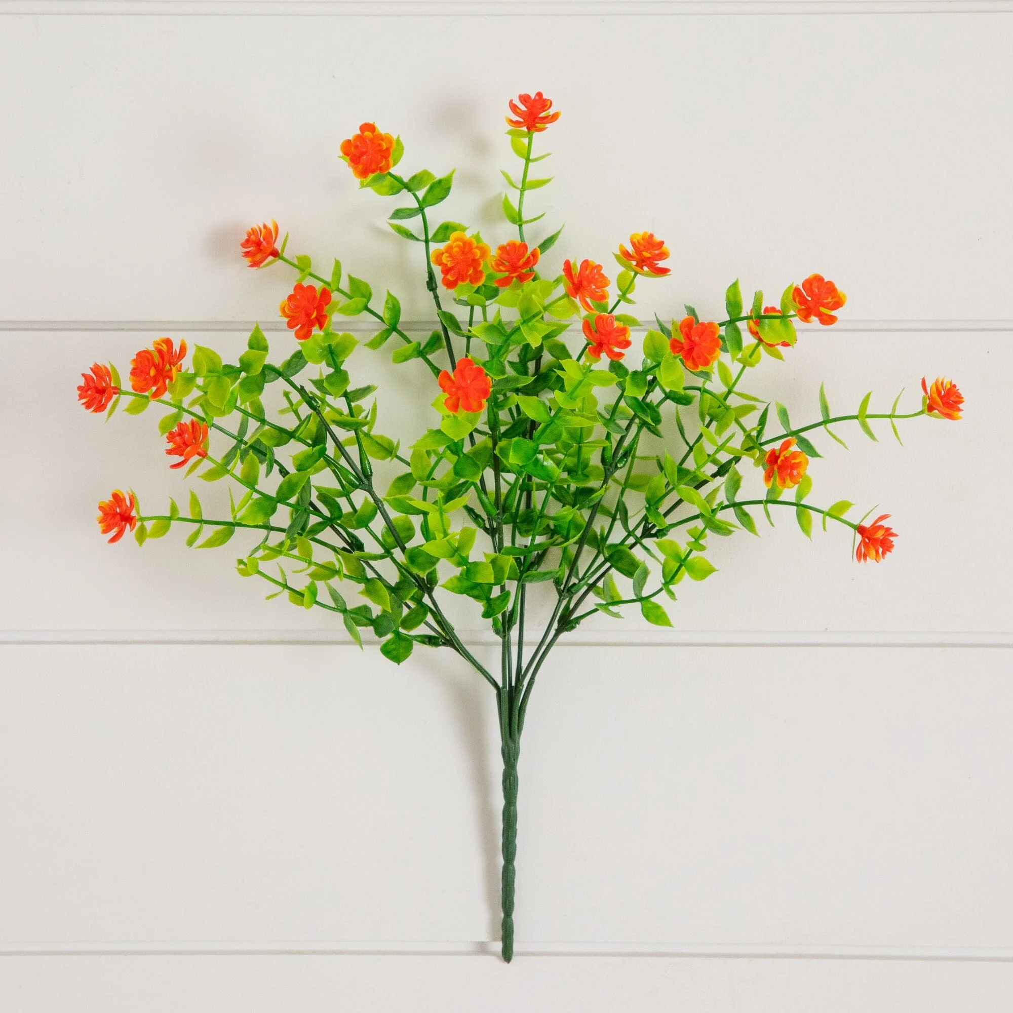 13" UV Resistant Artificial Flowering Mini Rose Bush (Indoor/Outdoor) - Set of 12 - Image 4