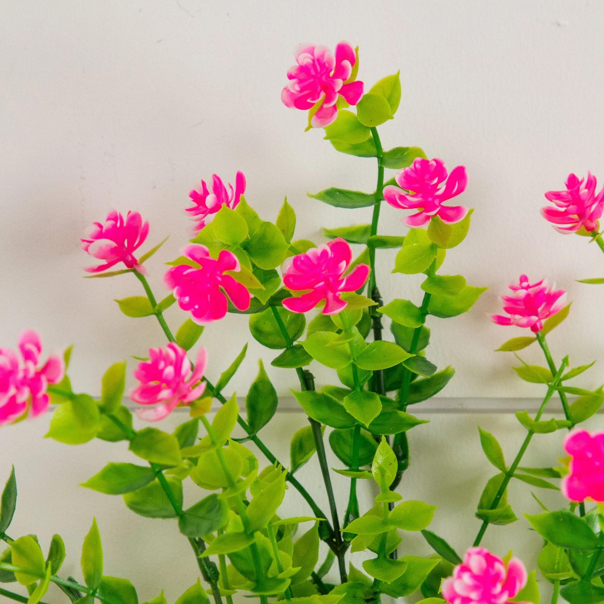 13" UV Resistant Artificial Flowering Mini Rose Bush (Indoor/Outdoor) - Set of 12 - Image 8