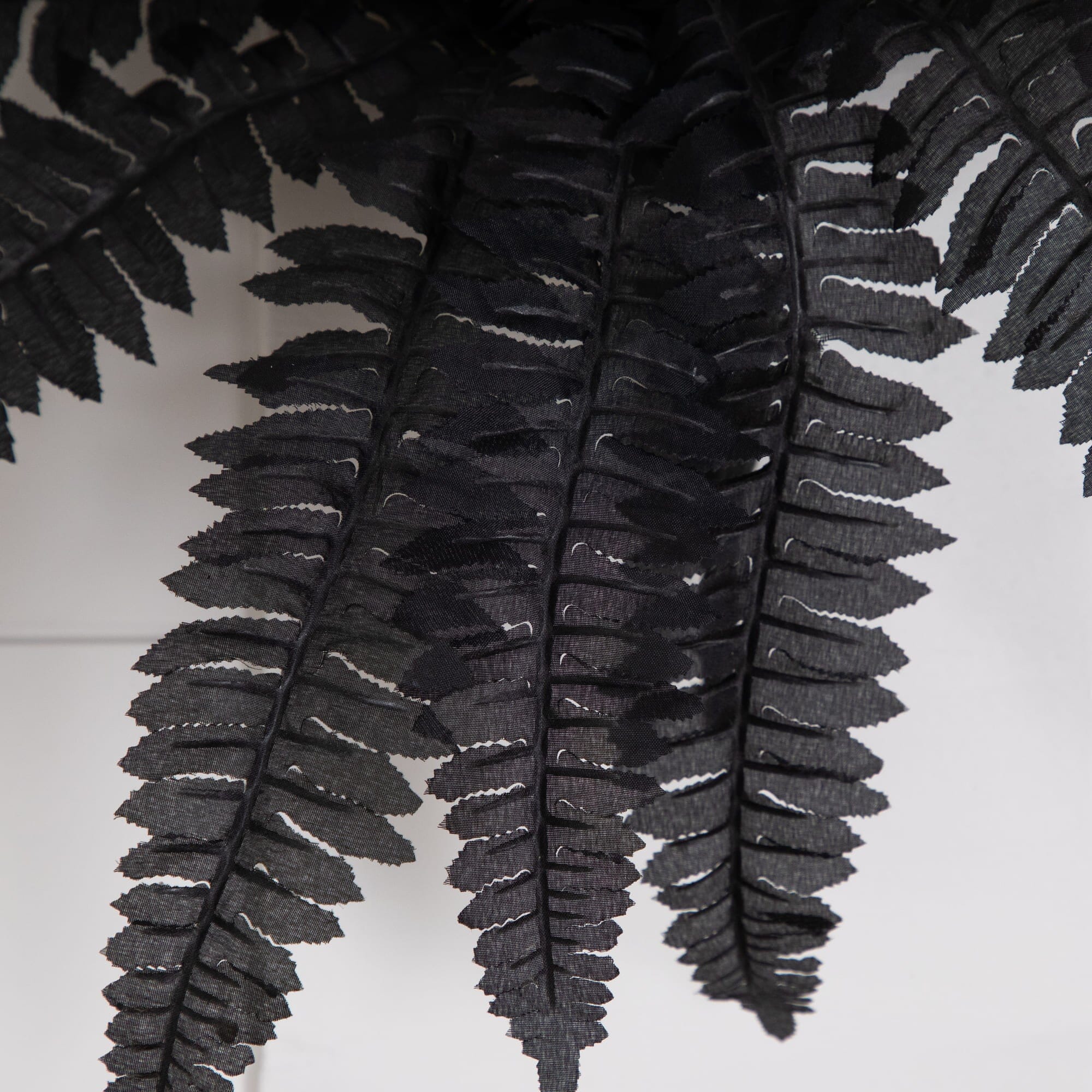 19" Artificial Halloween Black Boston Fern - Set of 6 - Image 4
