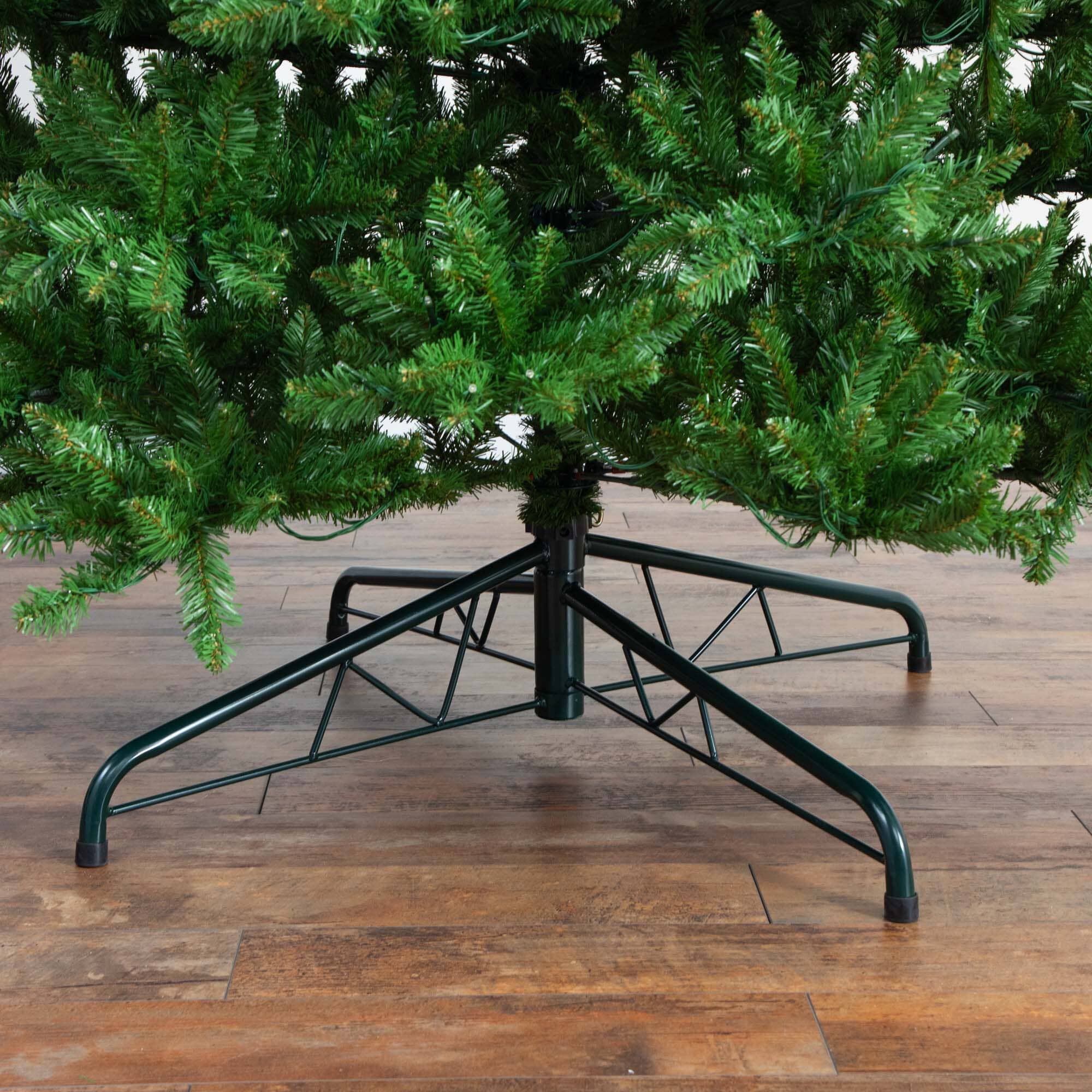 14’ Artificial Slim Green Mountain Pine Christmas Tree with 1600 Warm White LED Lights - Image 6