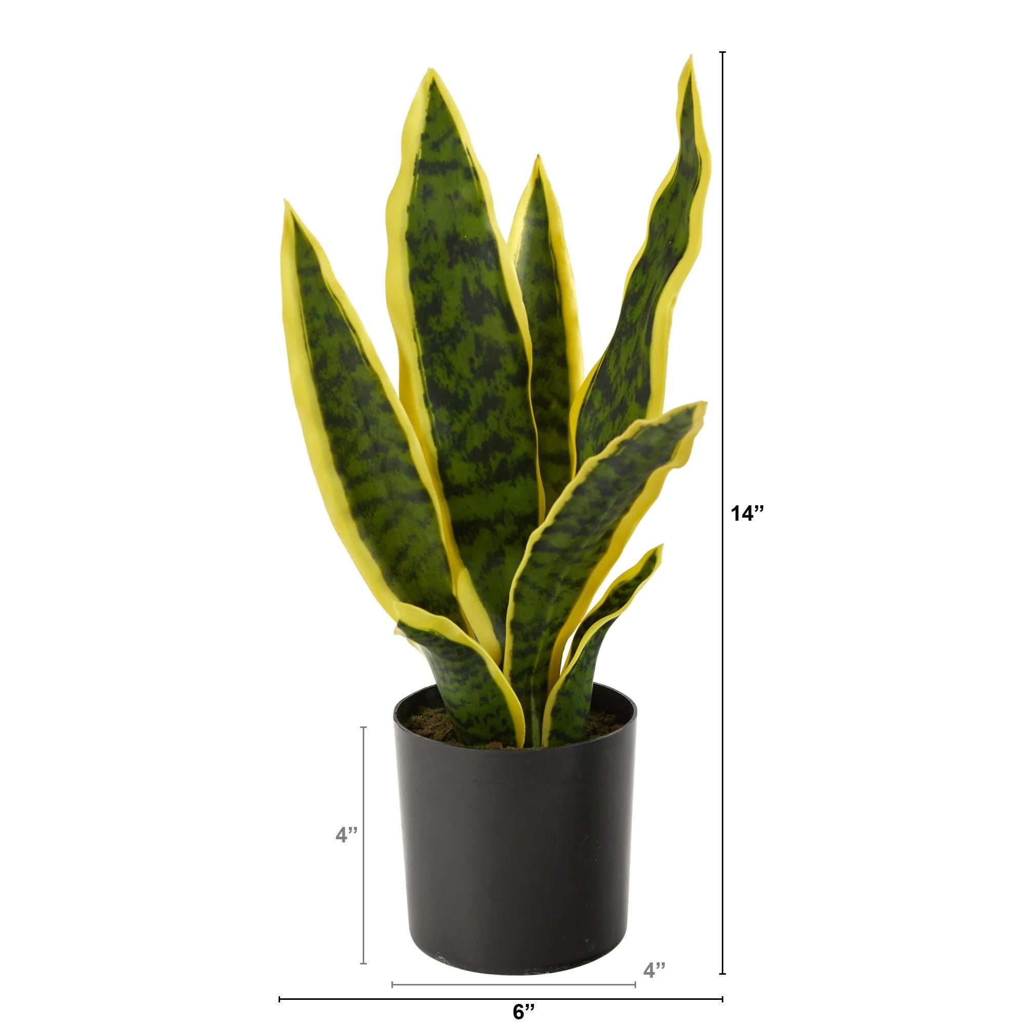 14” Sansevieria Artificial Plant - Image 2
