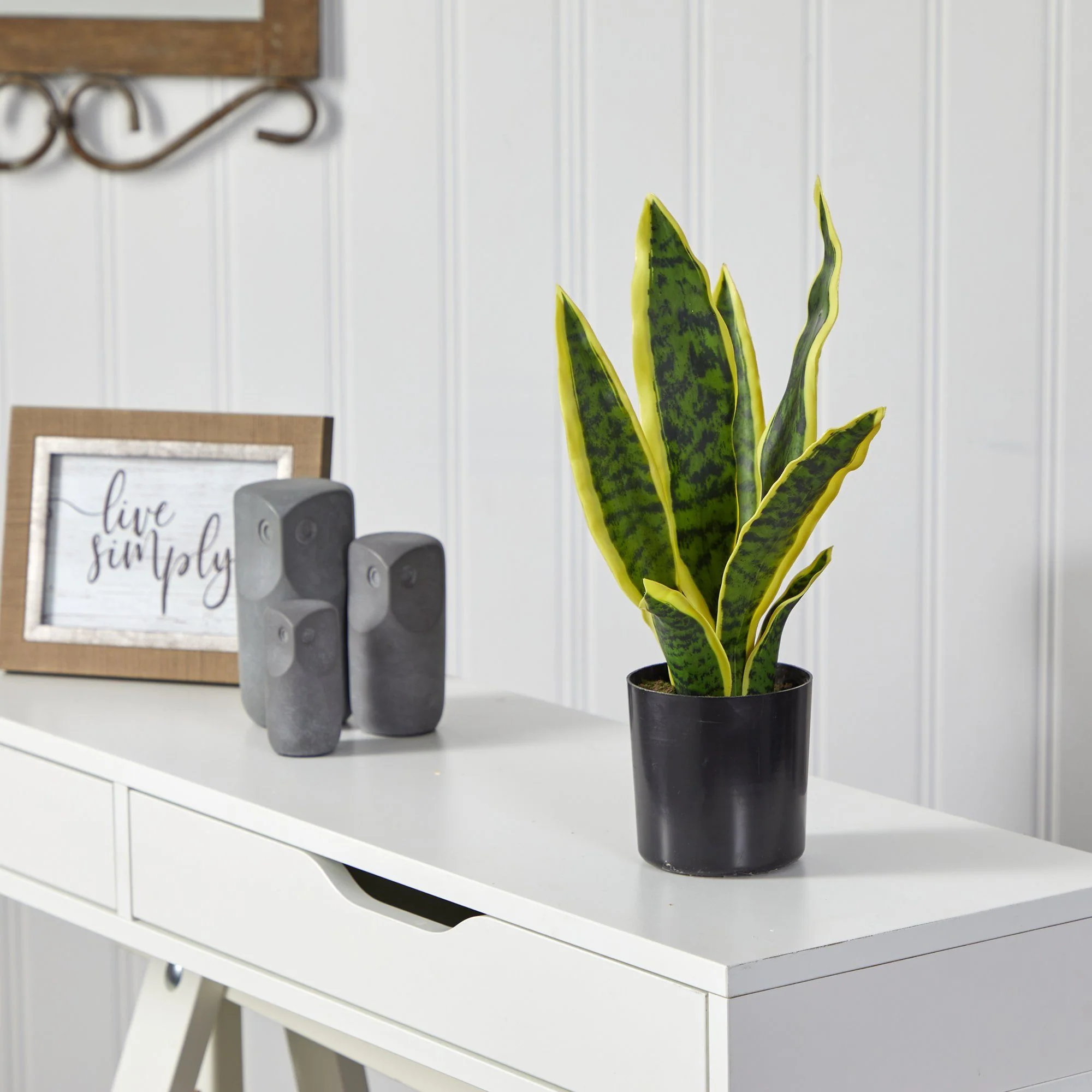14” Sansevieria Artificial Plant - Image 3