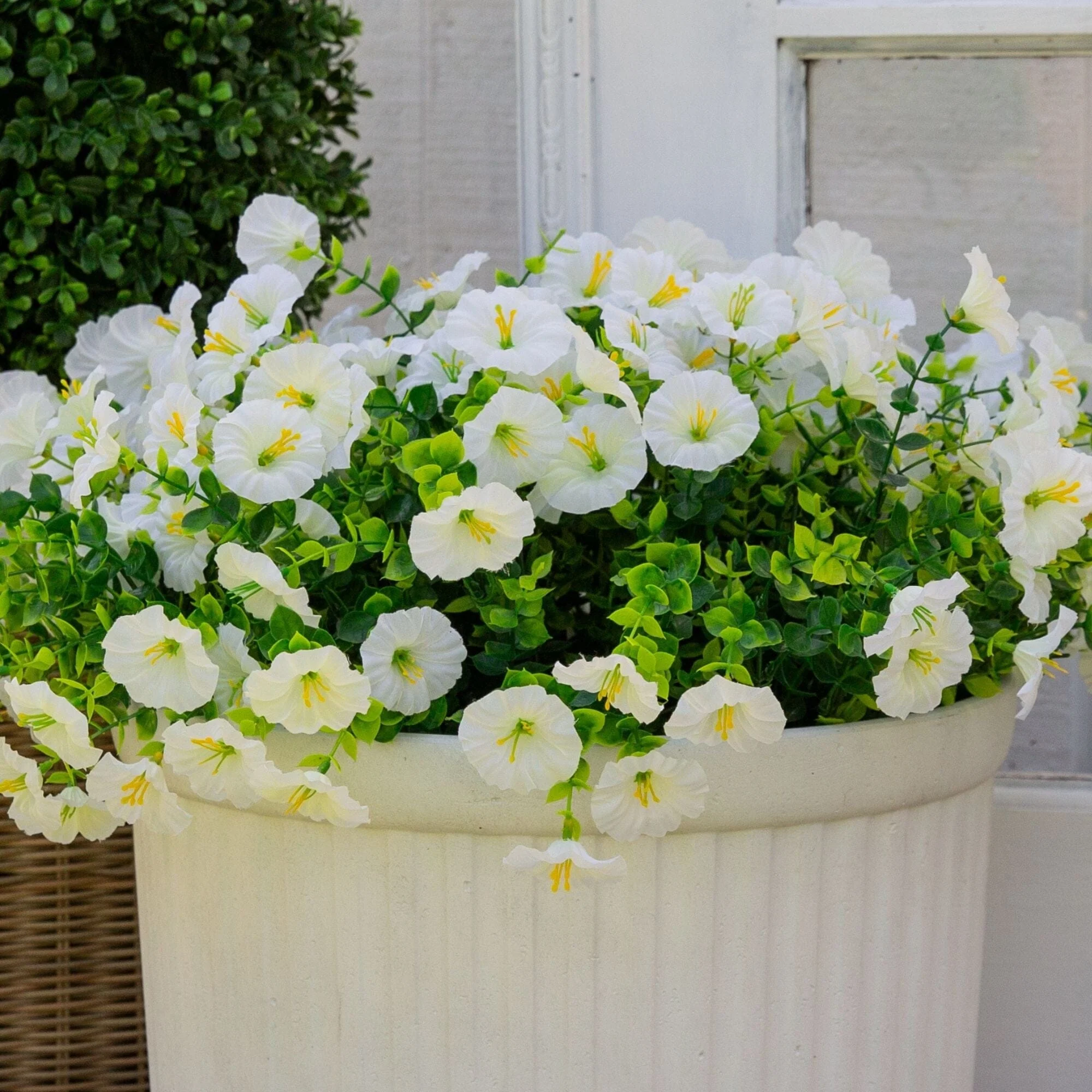 14" UV Resistant Artificial Morning Glory Bush (Indoor/Outdoor) - Set of 12 - Image 64