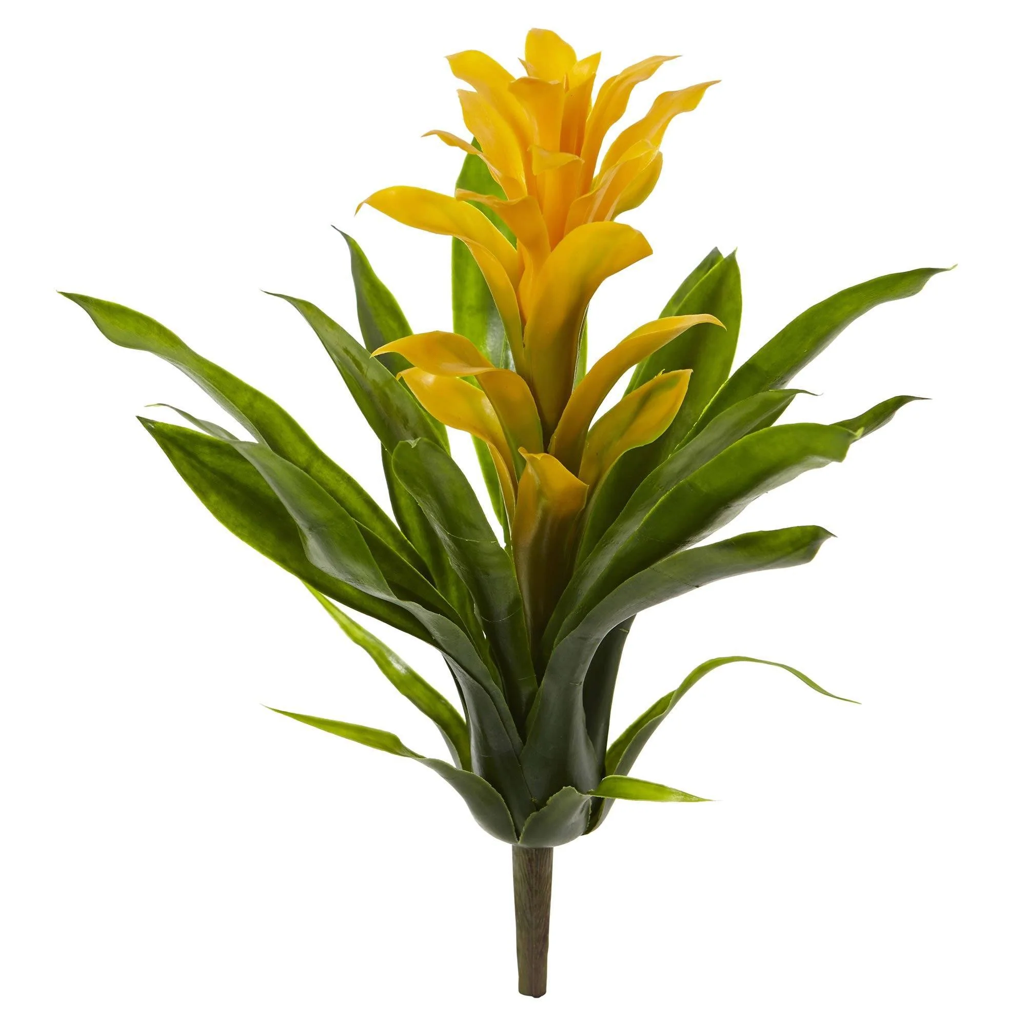 15” Artificial Bromeliad Flower (Set of 4) - Image 6