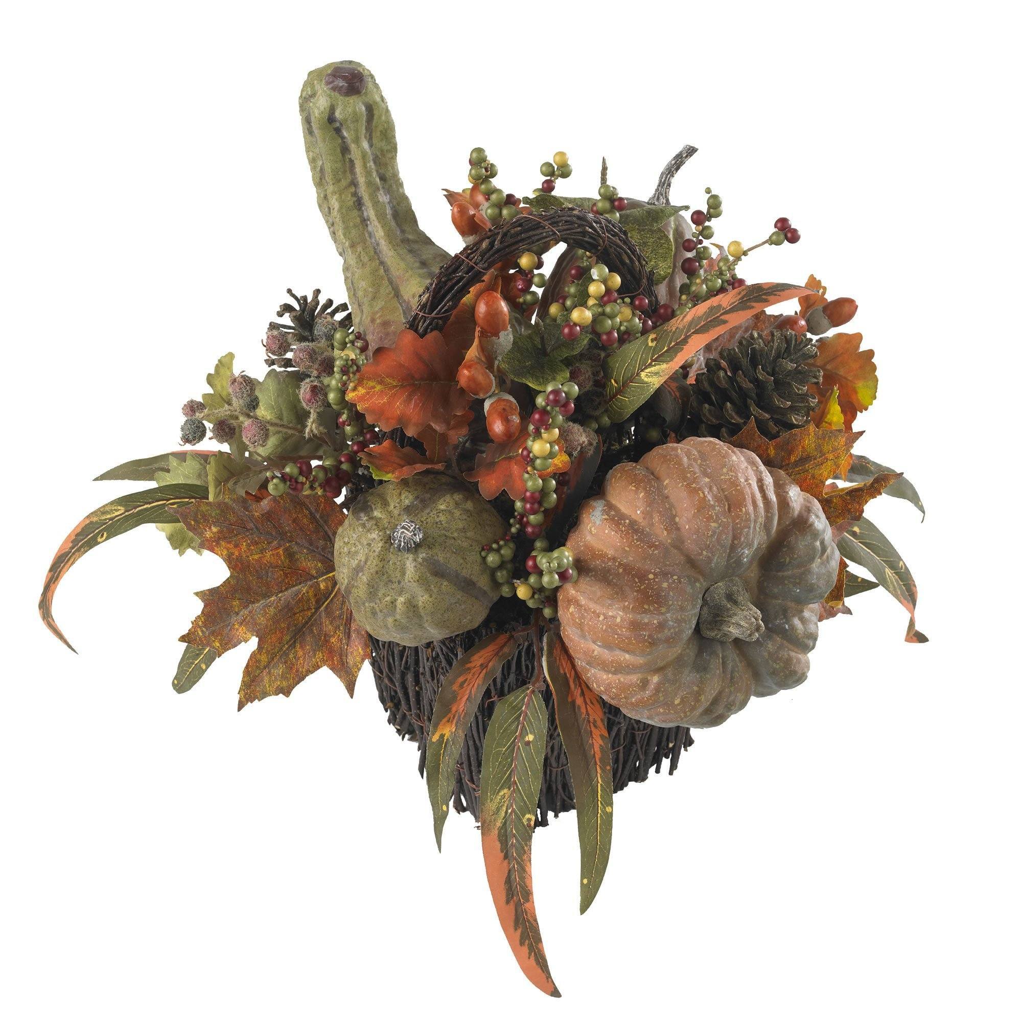 Fall Pumpkin & Berry Table Arrangement - Image 2