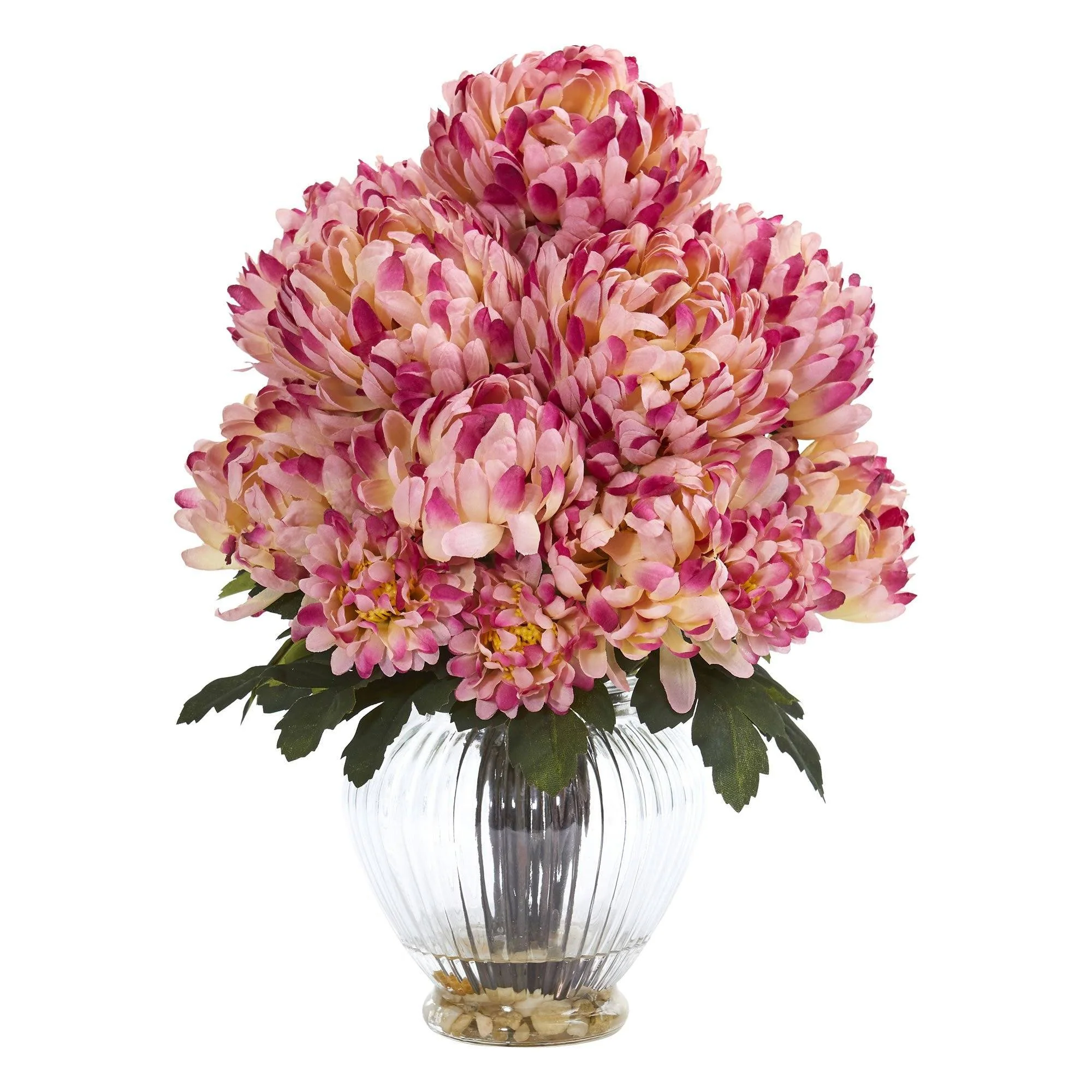 Mum Artificial Arrangement in Vase - Image 5