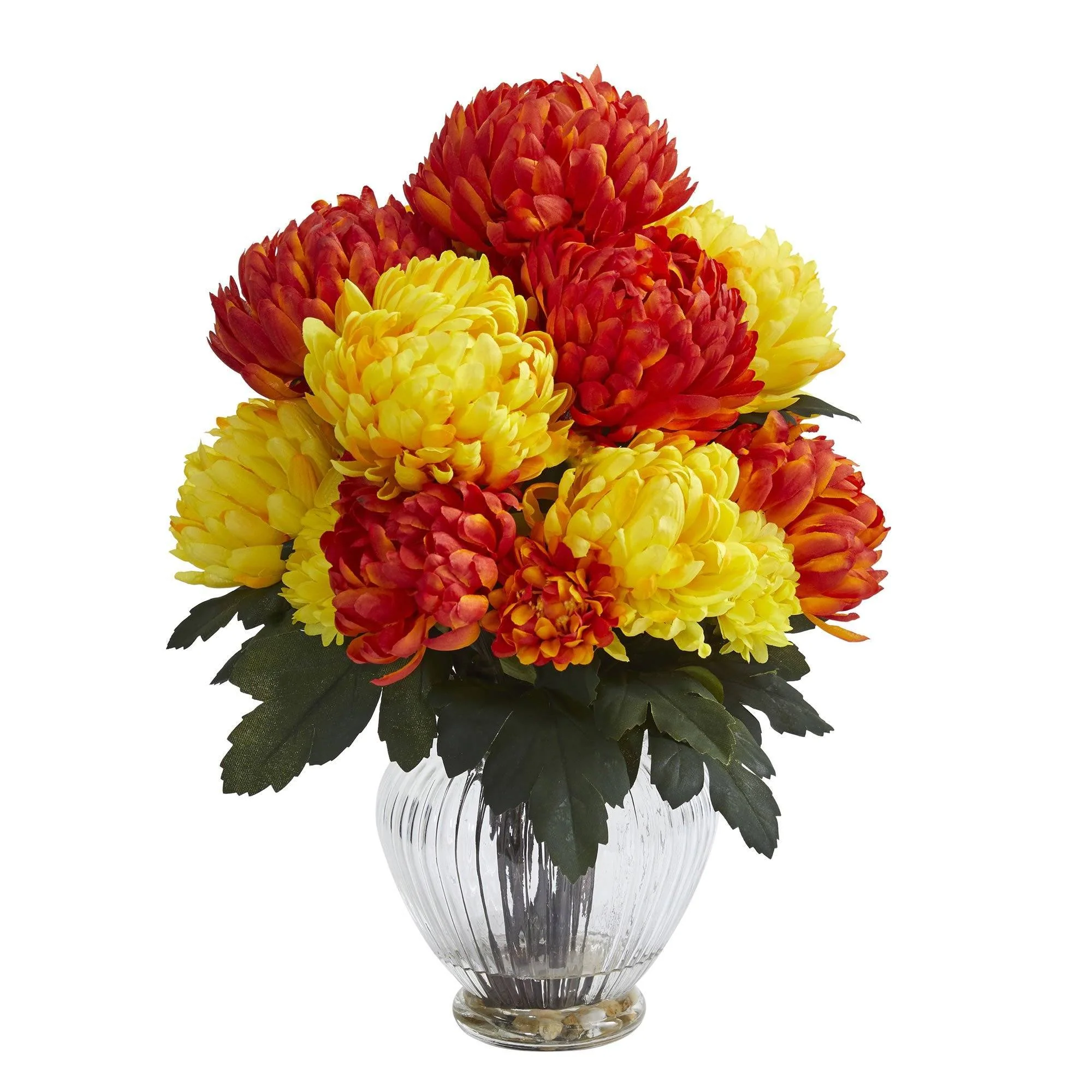 Mum Artificial Arrangement in Vase - Image 7