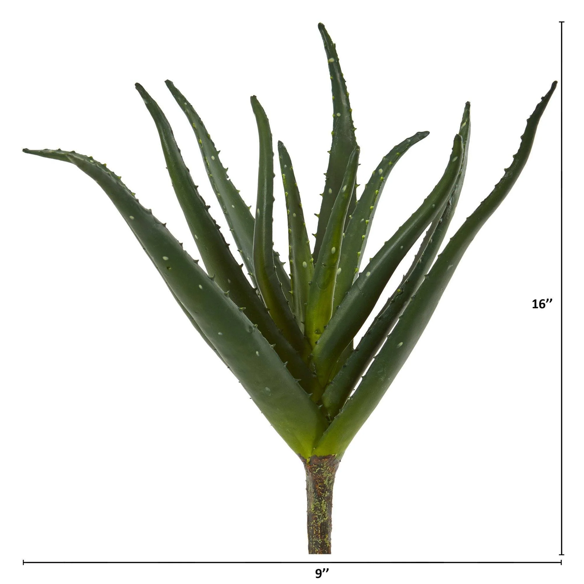 16” Aloe Artificial Plant (Set of 3) - Image 2