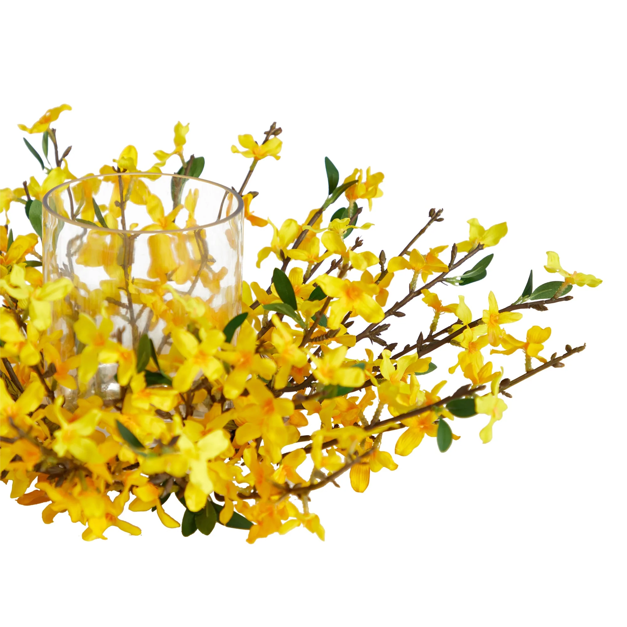 16” Artificial Forsythia Candelabrum - Image 3