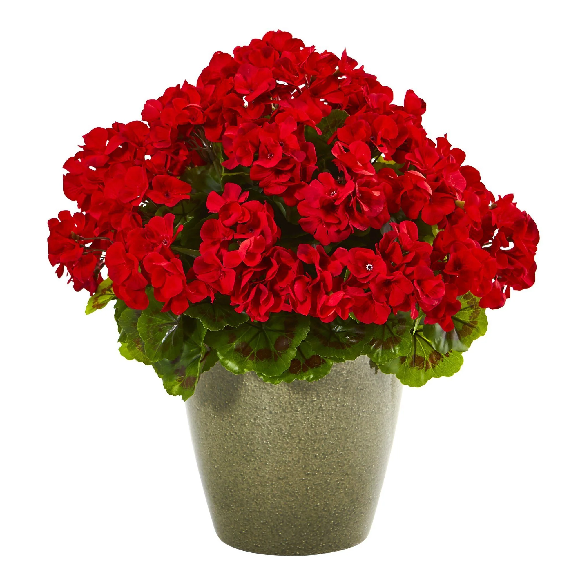 17” Geranium Artificial Plant UV Resistant (Indoor/Outdoor) - Image 3