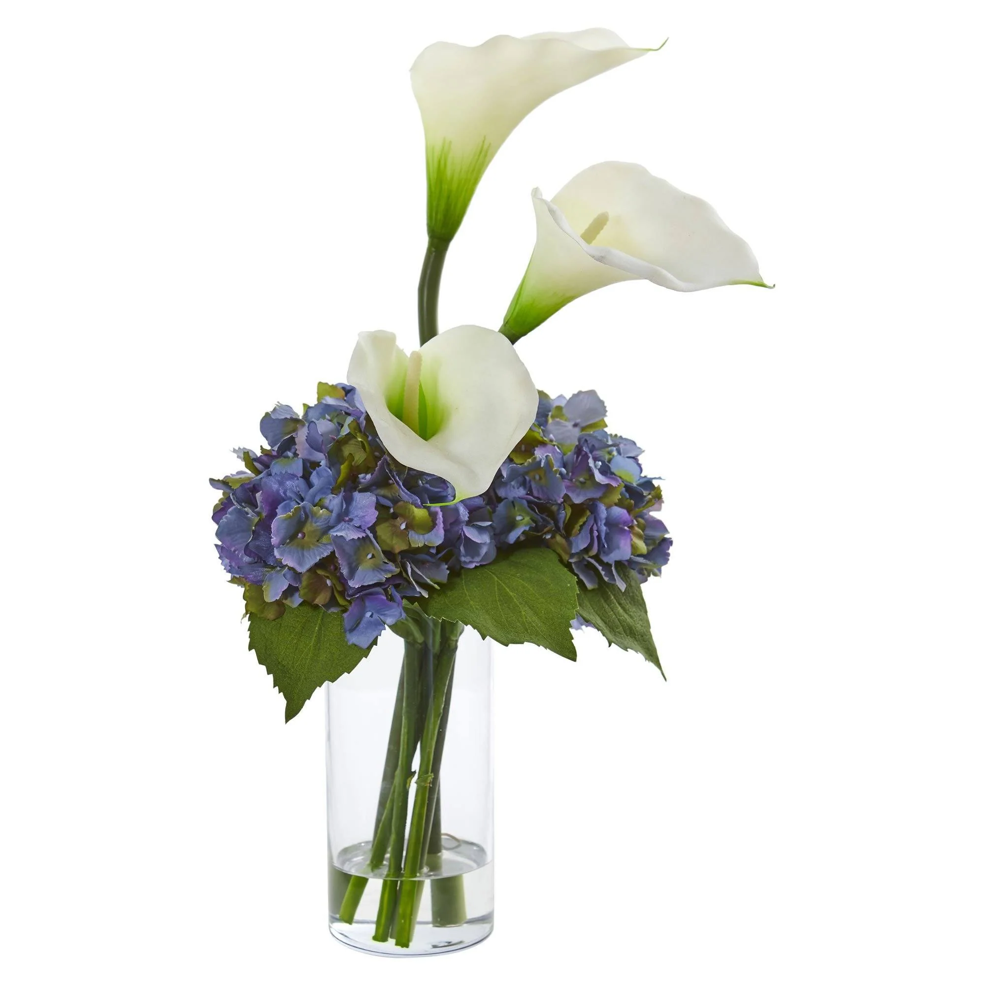 Calla Lily and Hydrangea Artificial Arrangement - Image 8