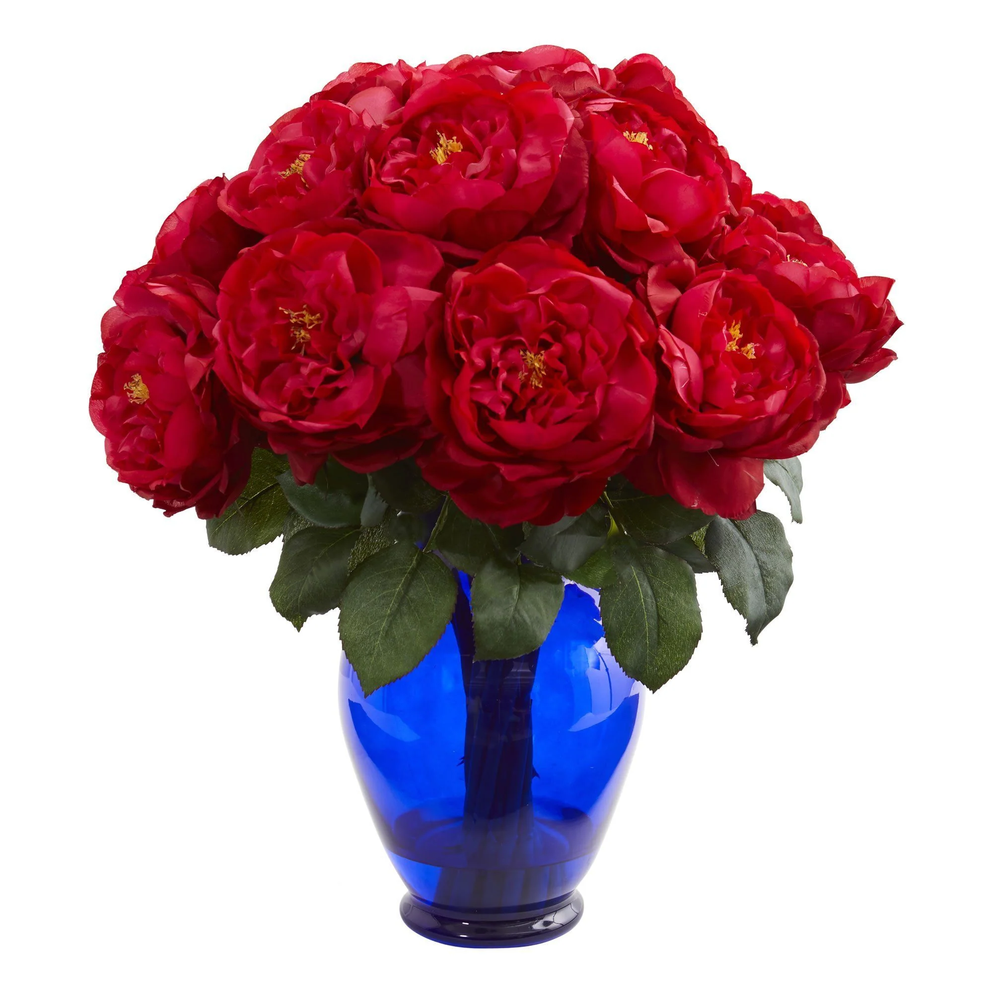 Rose Artificial Arrangement in Rose Colored Vase - Image 2