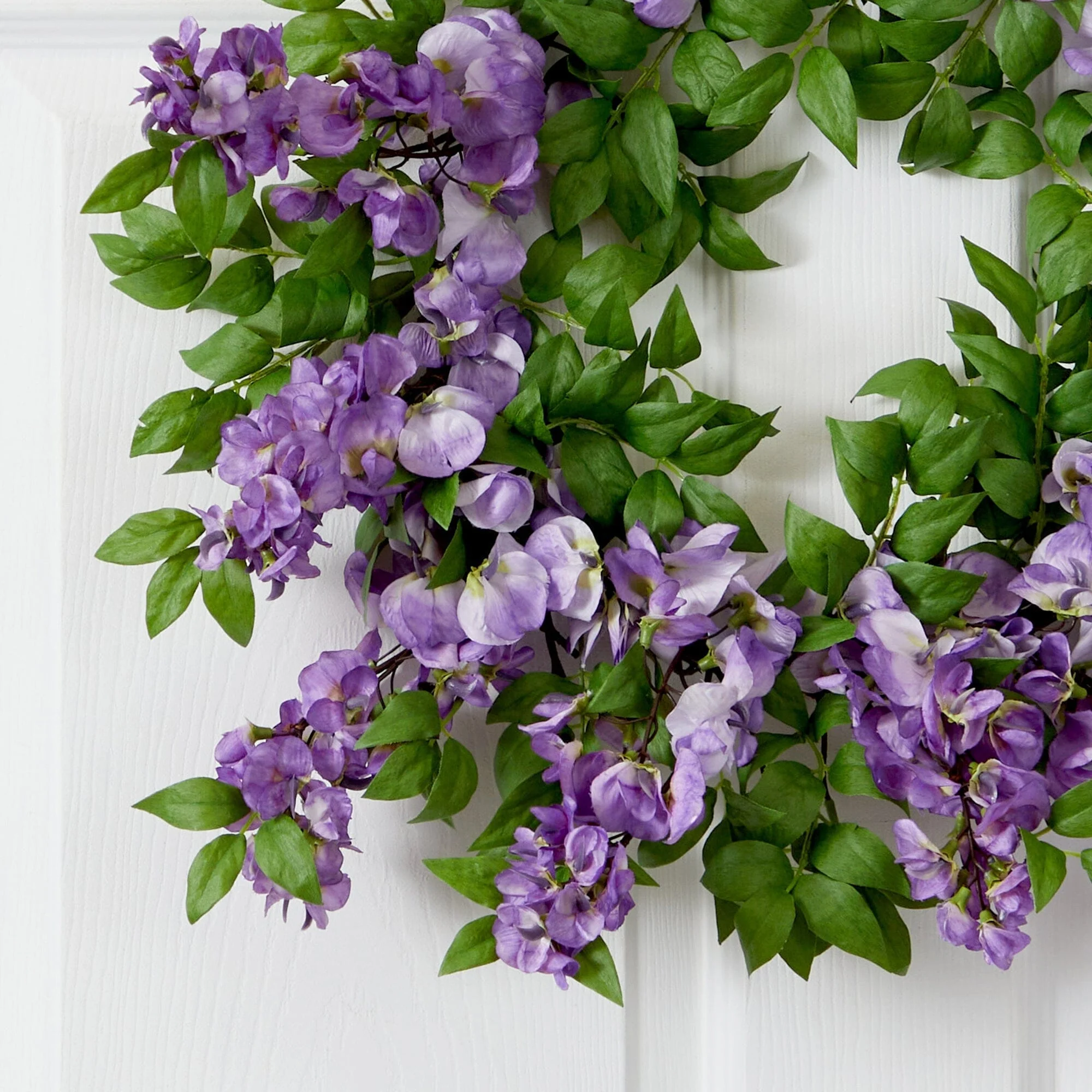 18” Wisteria Artificial Wreath - Image 2
