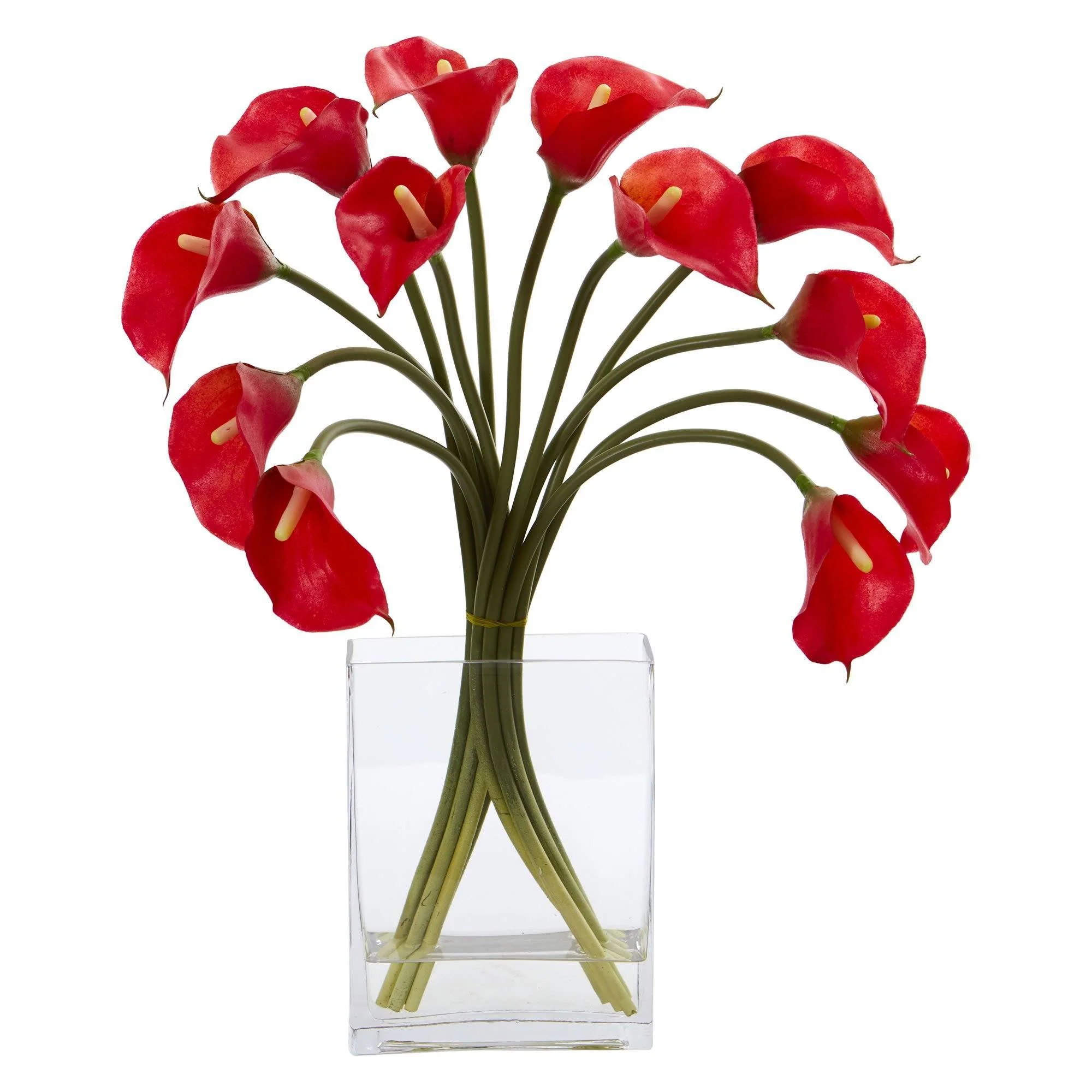 Calla Lily Artificial Arrangement in Vase - Image 2
