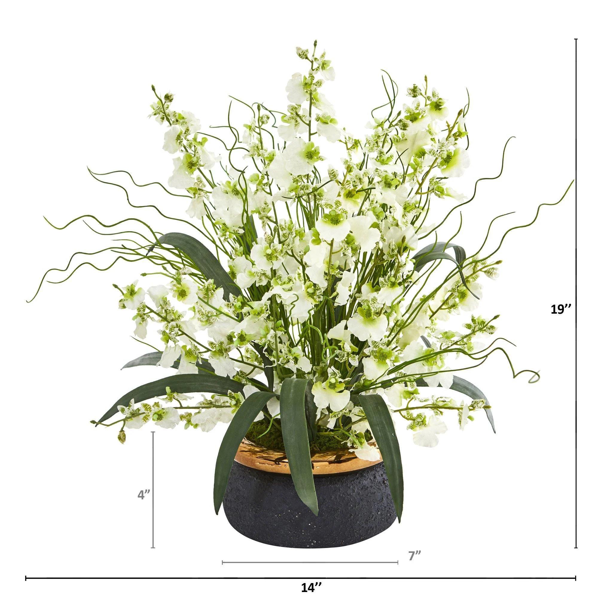 19” Dancing Lady Artificial Arrangement in Vase - Image 6