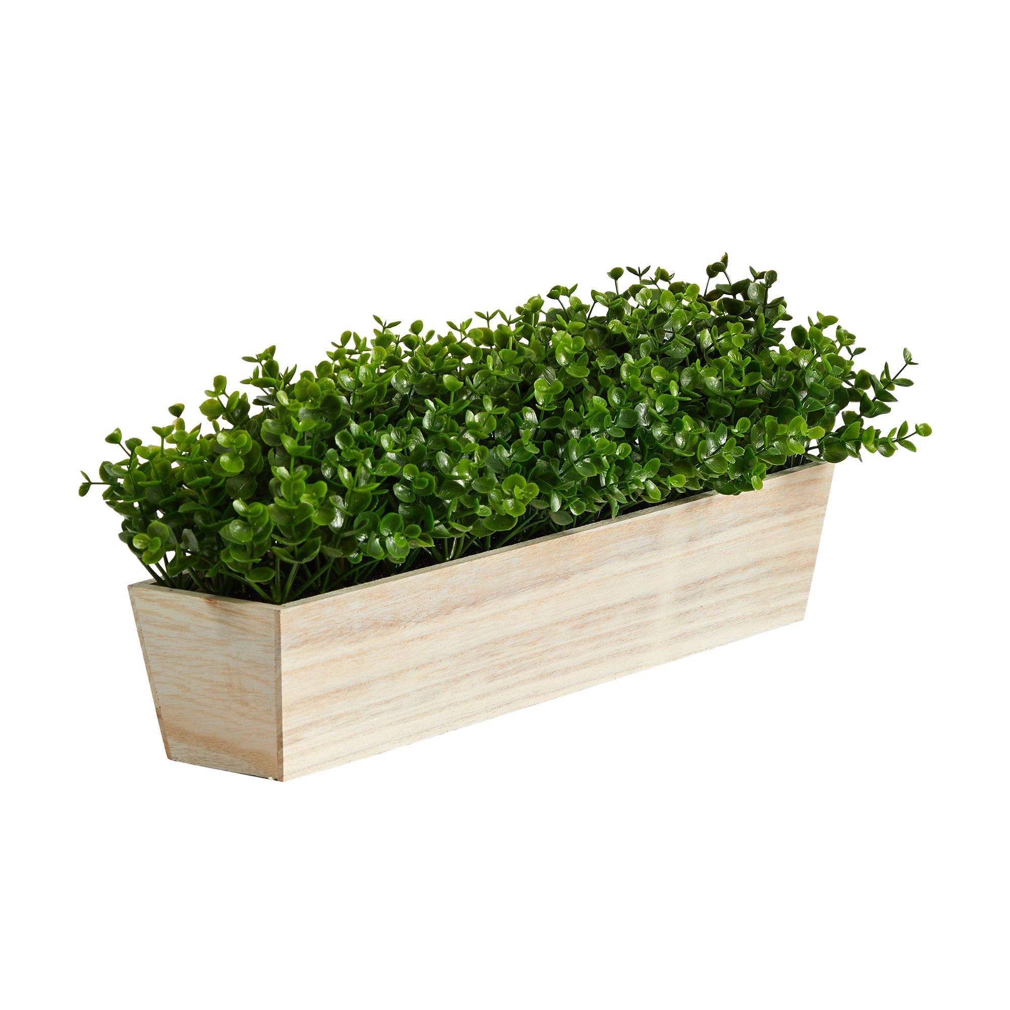 19” Eucalyptus Artificial Plant in Decorative Planter - Image 3
