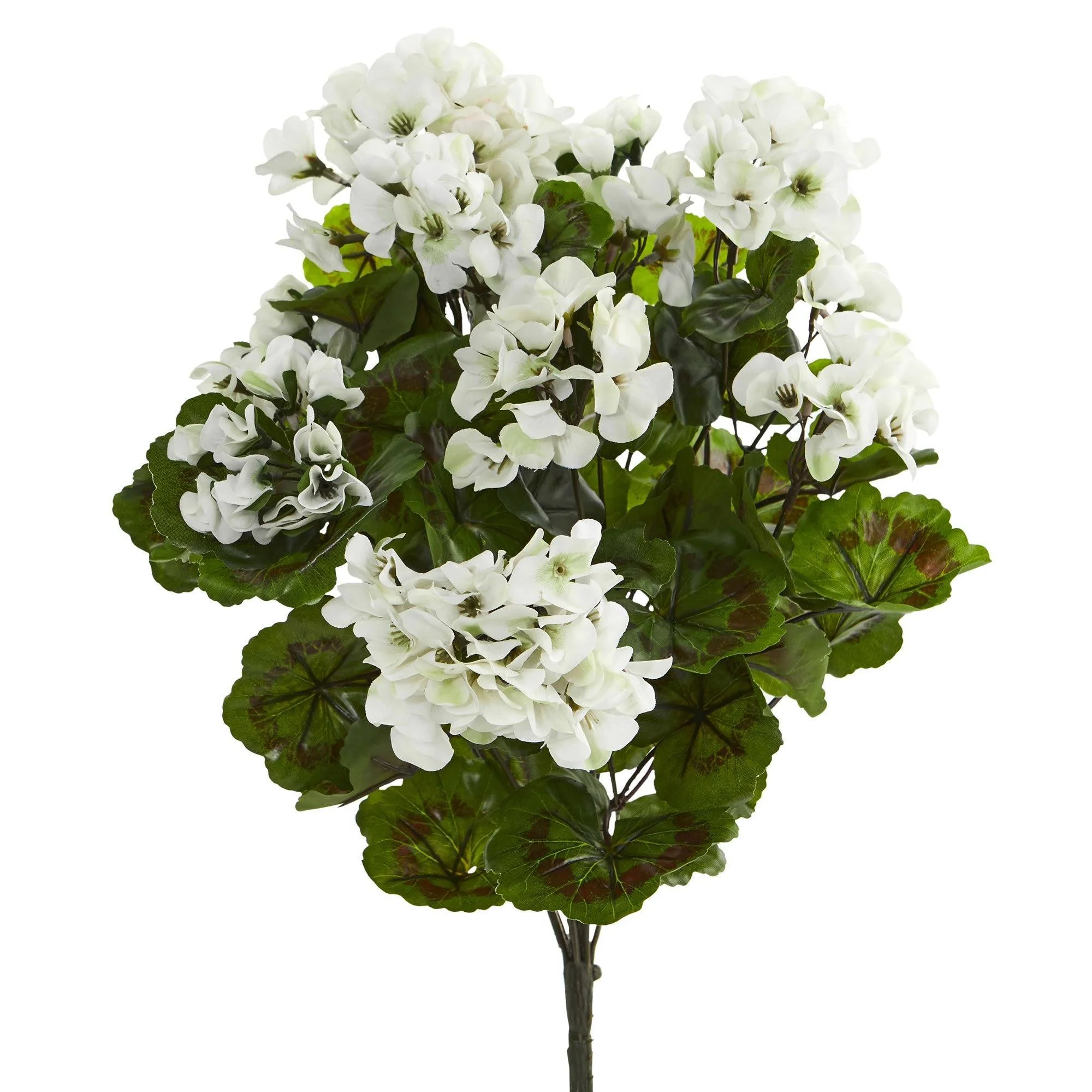 Artificial Geraniums Bush UV Resistant (Set of 3) - Image 7