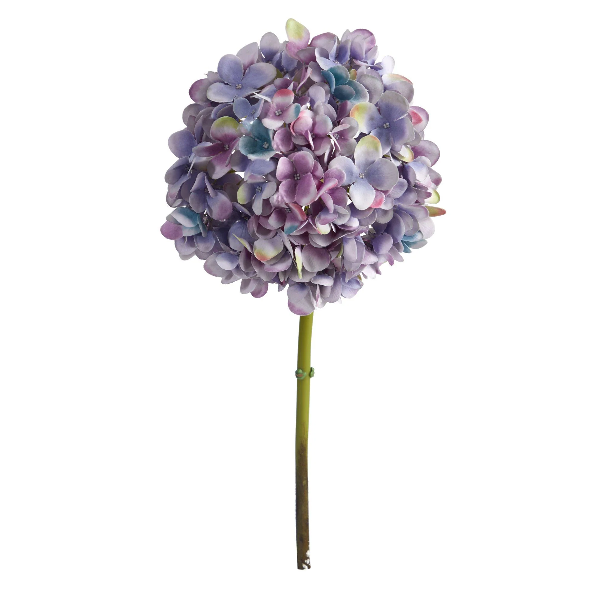 19” Artificial Hydrangea Flower (Set of 3 Silk Flower Stems) - Image 3