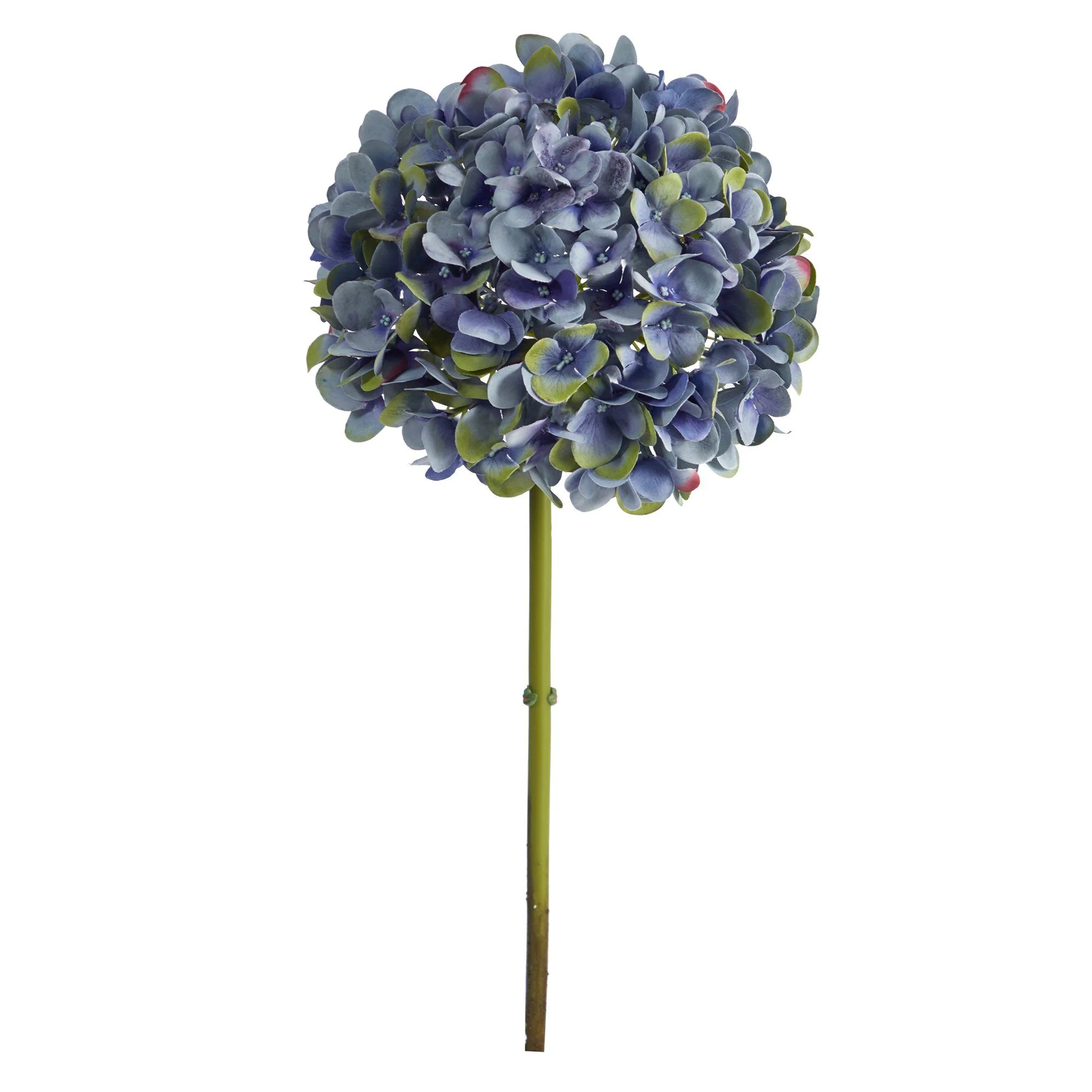 19” Artificial Hydrangea Flower (Set of 3 Silk Flower Stems) - Image 5